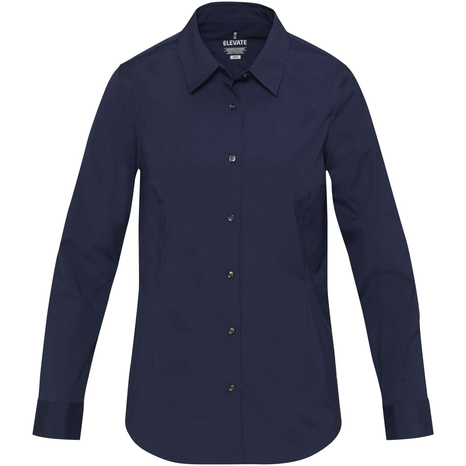 Carnelian 133 g/m² Popeline Bluse marineblau