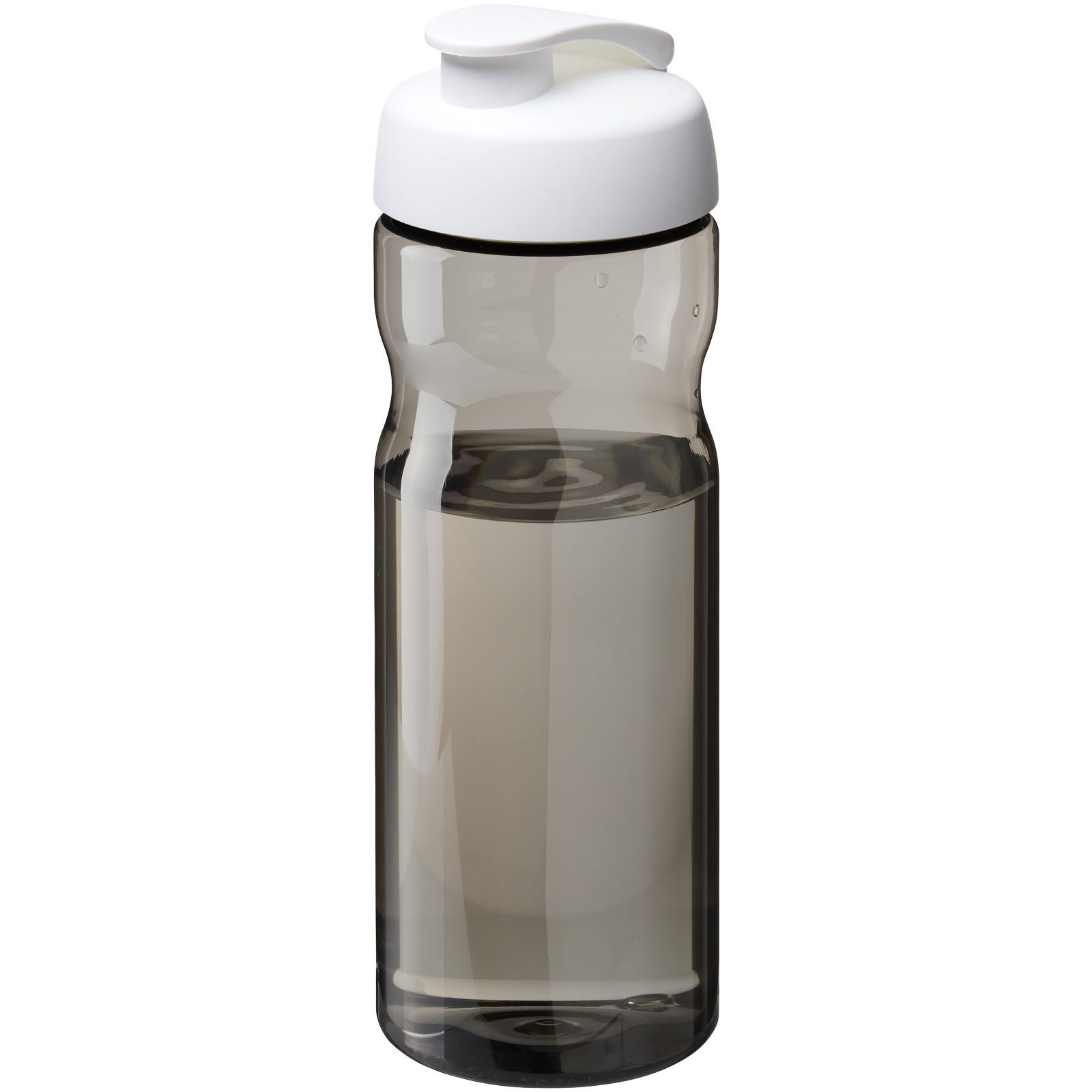H2O Active® Base Tritan™ 650 ml Sportflasche mit Klappdeckel kohle, weiss