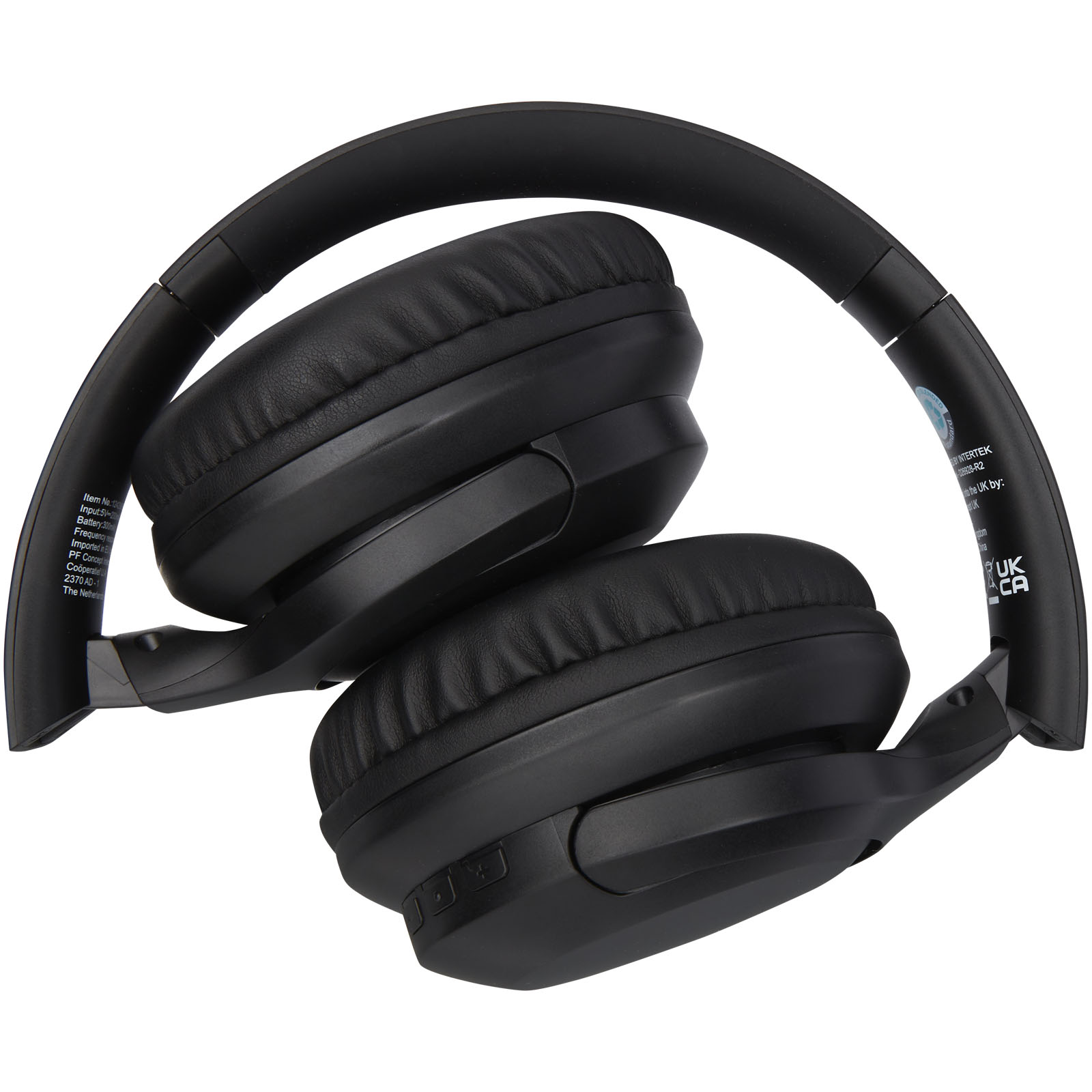 Loop Bluetooth®-Kopfhörer aus recyceltem Kunststoff schwarz