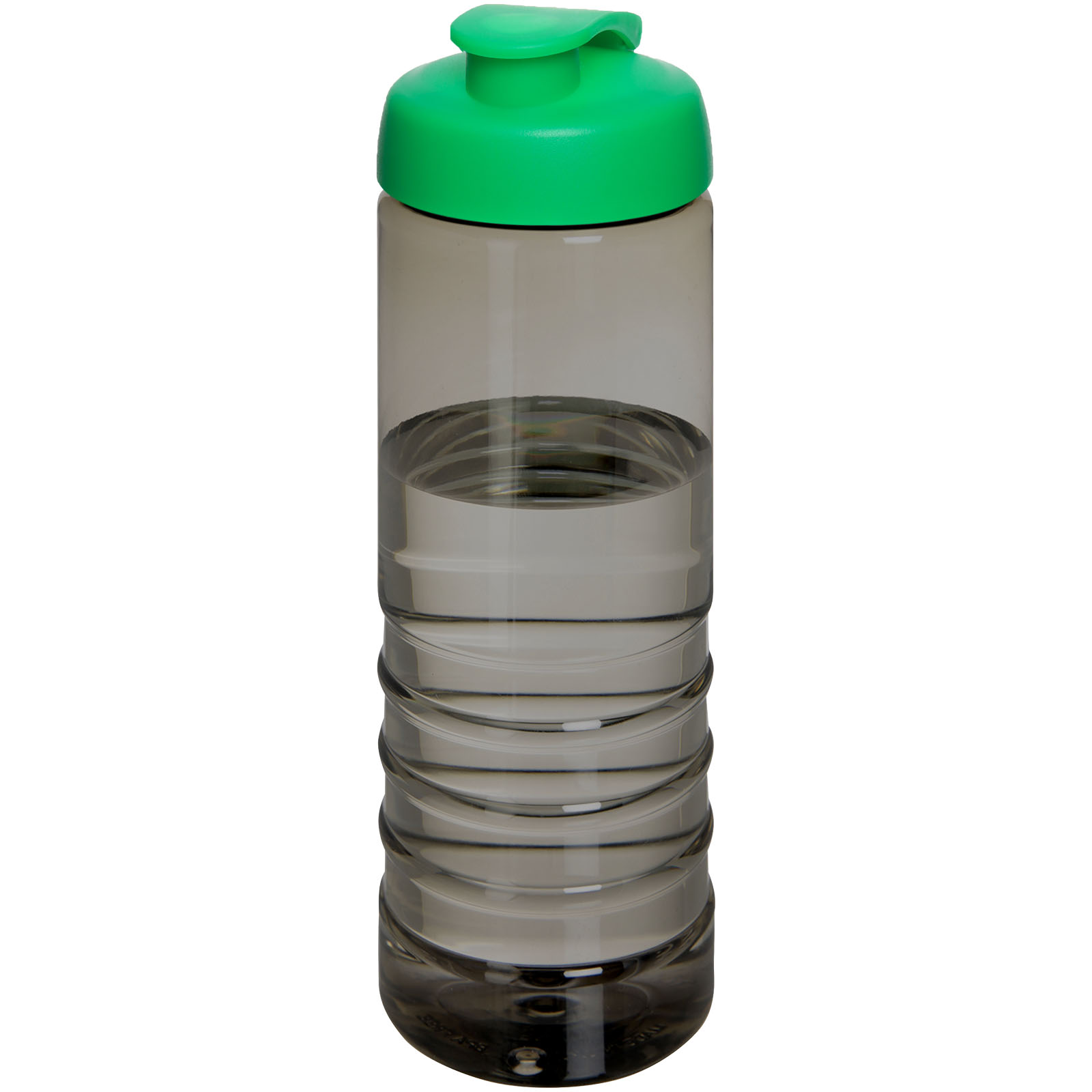 H2O Active® Eco Treble 750 ml Sportflasche mit Stülpdeckel kohle, grün