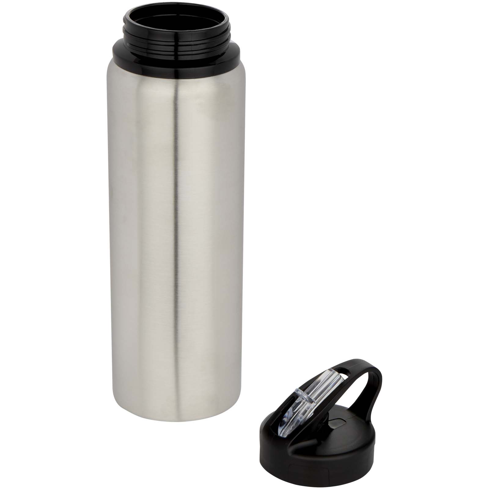 Fitz 800 ml RCS-zertifizierte, einwandige Trinkflasche aus recyceltem Edelstahl grau