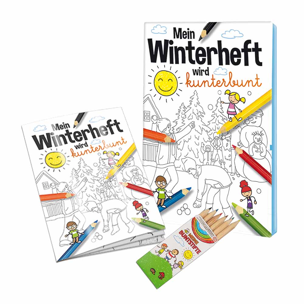 Malbuch / Mal-Set A6 - Winter