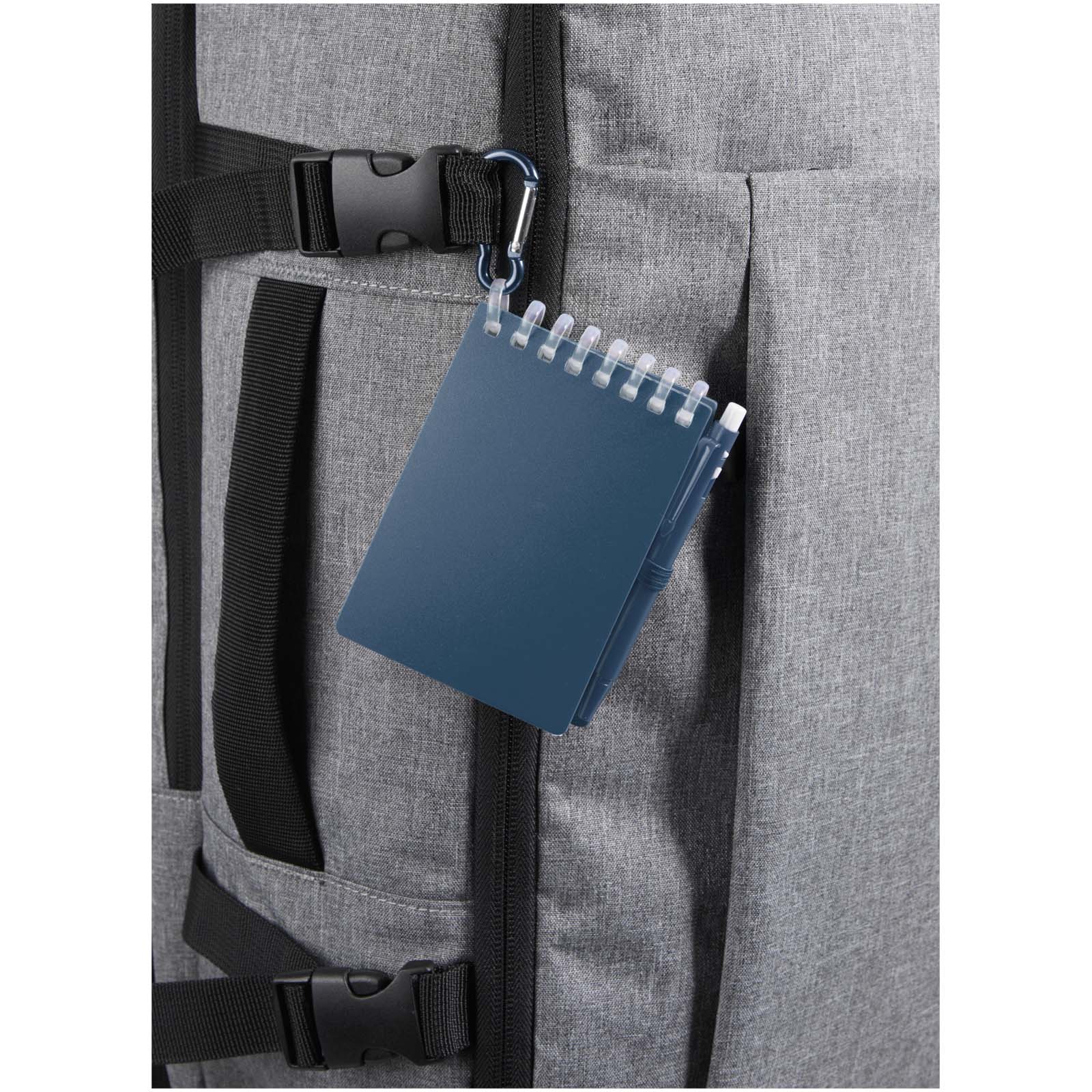 Lig Mini Recyceltes Outdoor-Softcover Notizbuch und Kugelschreiber Set (schwarze Mine) Ozeanblau