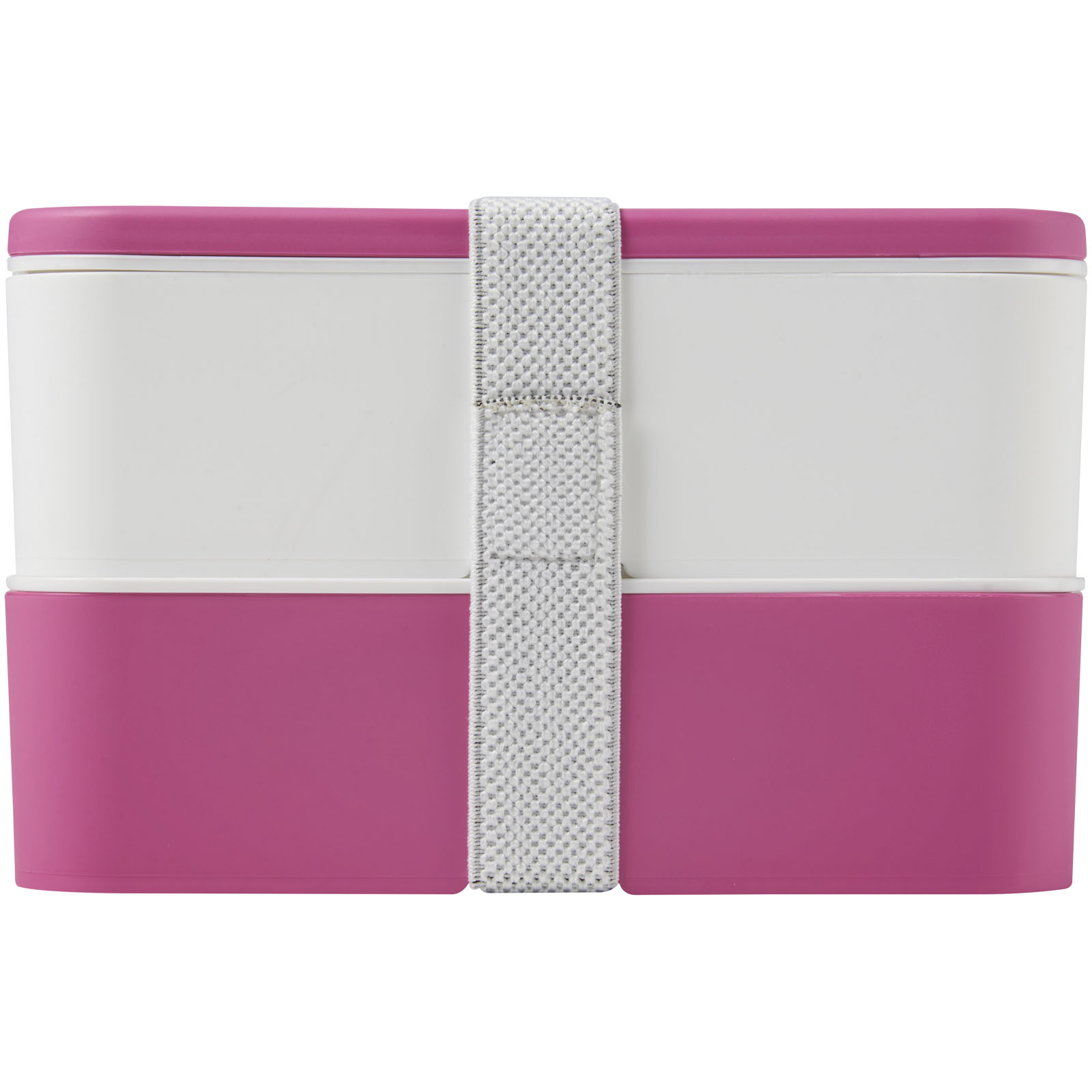 MIYO 700+700 ml Doppel-Lunchbox rosa, weiss, weiss