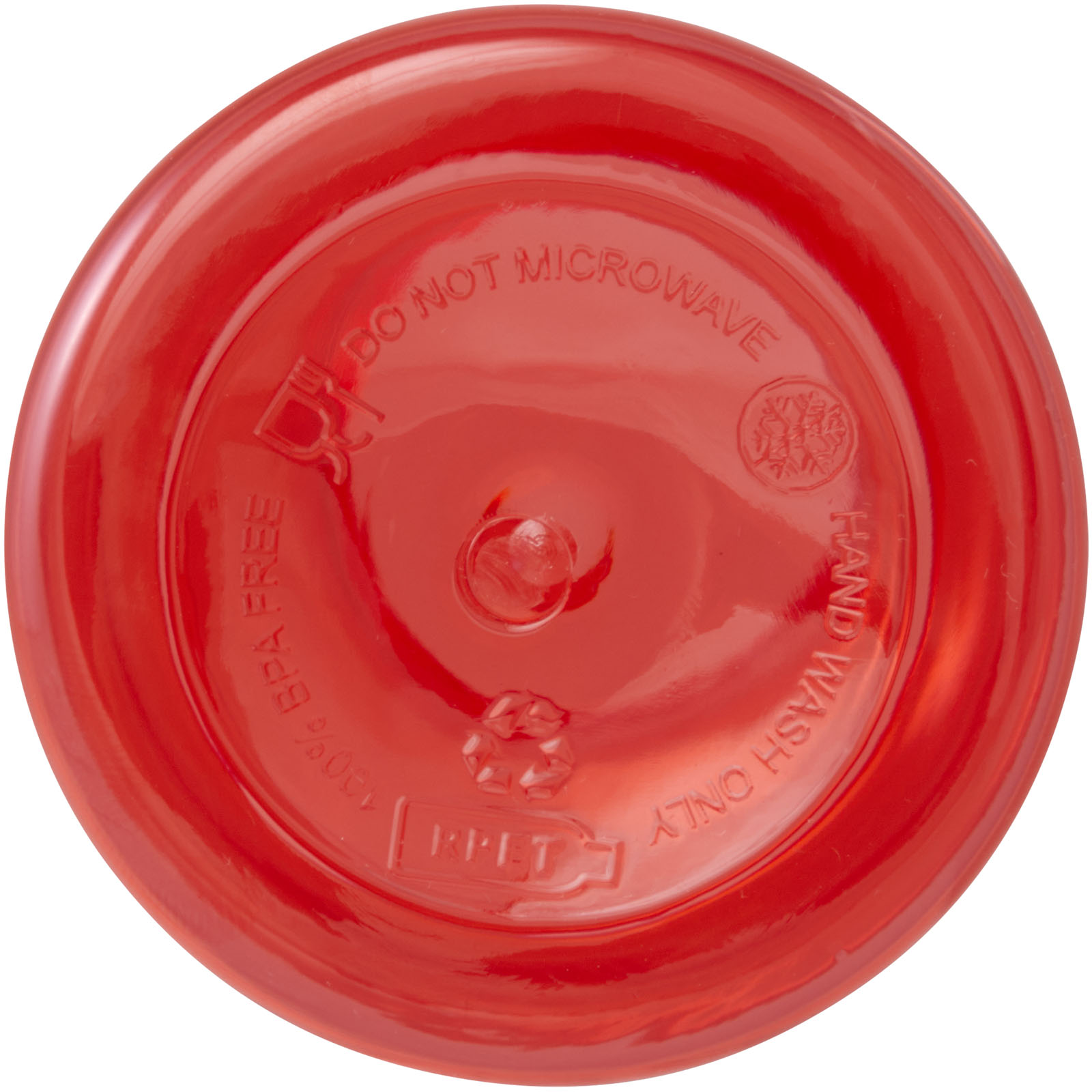 Oregon 400 ml RCS-zertifizierte Trinkflasche aus recyceltem Kunststoff mit Karabiner rot