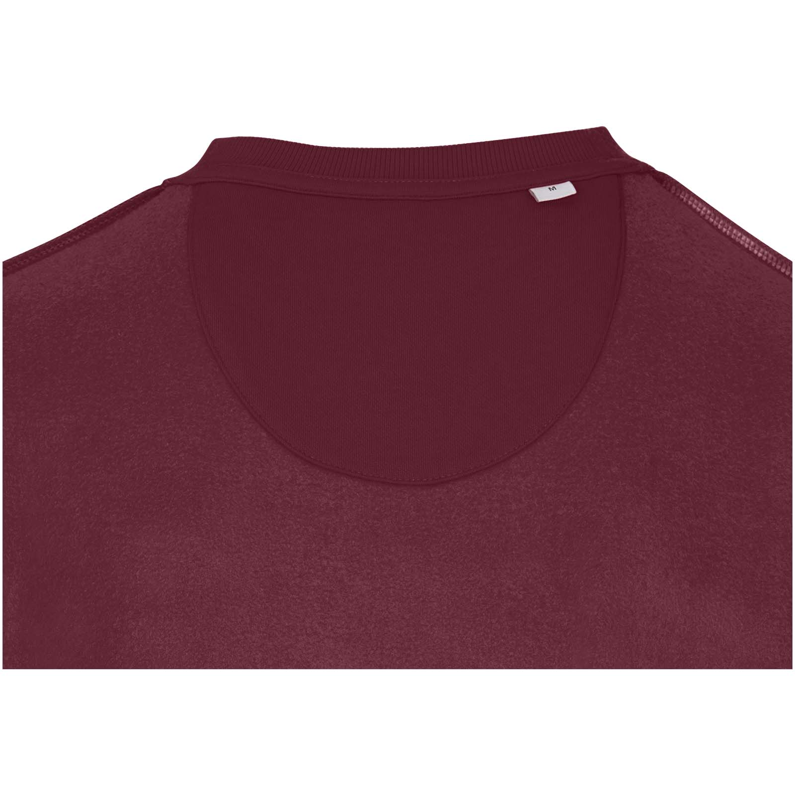 Jasper 280 g/m² Pullover mit Rundhalsausschnitt aus recycelter Bio Baumwolle (OCS), unisex Tiefes Burgunderrot