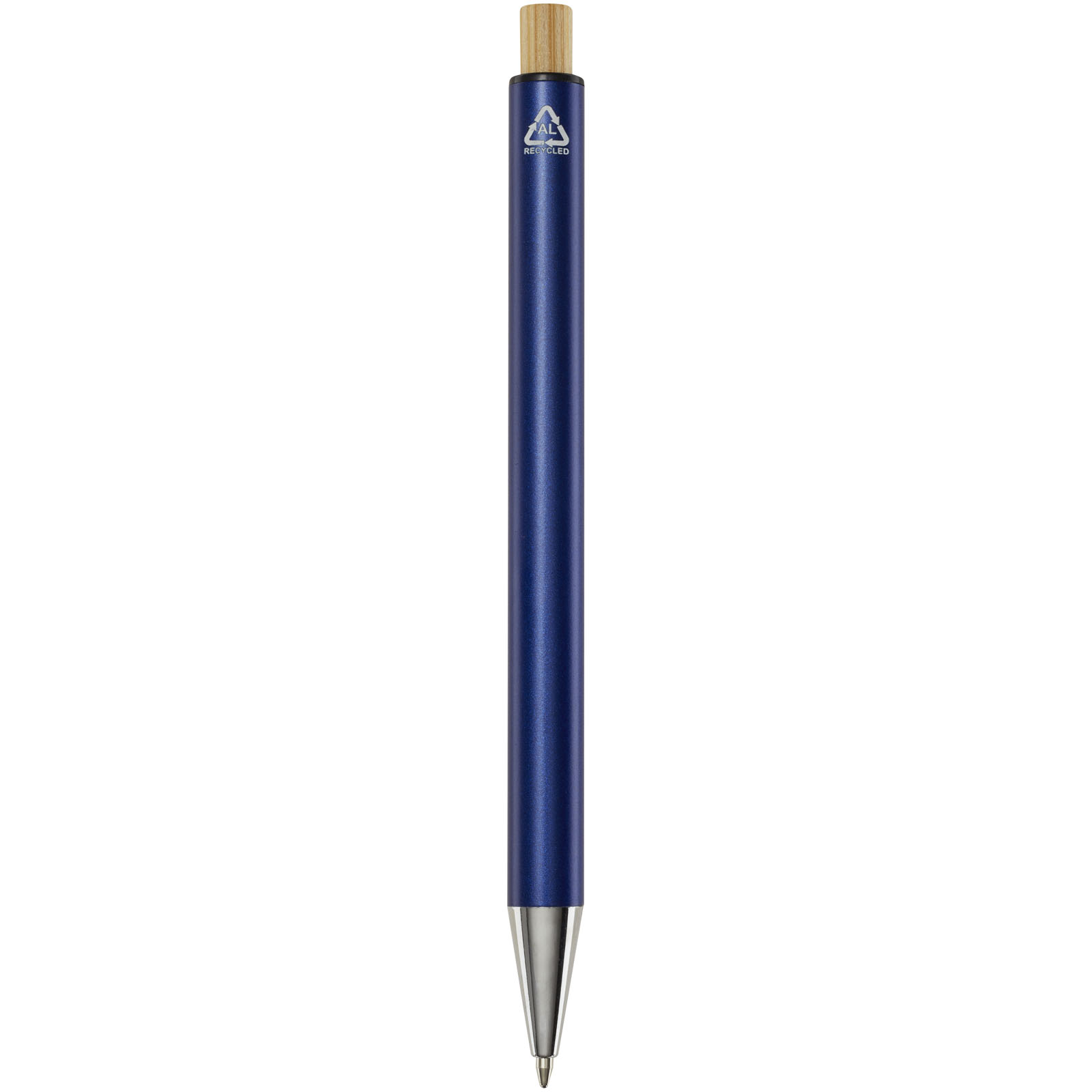 Cyrus Kugelschreiber aus recyceltem Aluminium (blaue Mine) navy