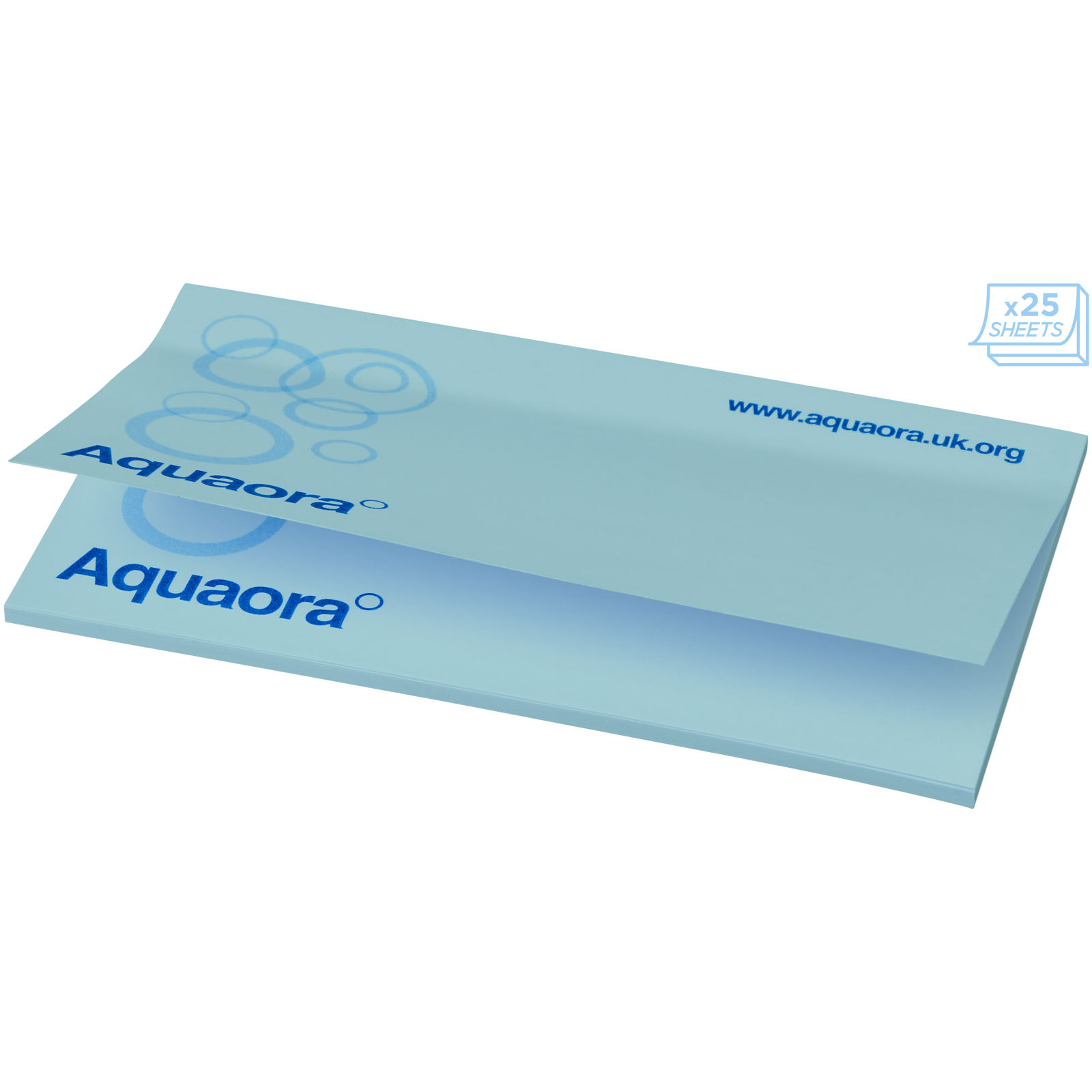 Sticky-Mate® Haftnotizen 127 x 75 mm hellblau