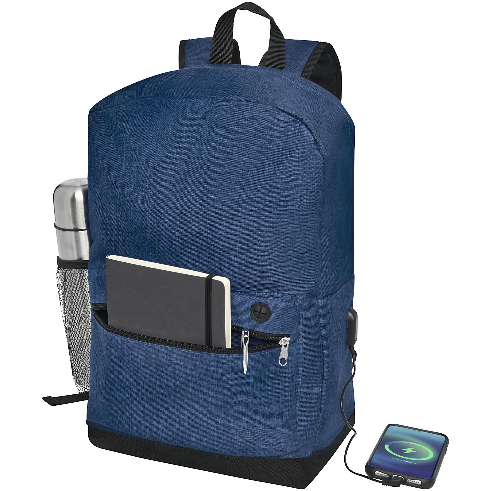 Hoss 15,6" Business Laptop-Rucksack 16L heather navy