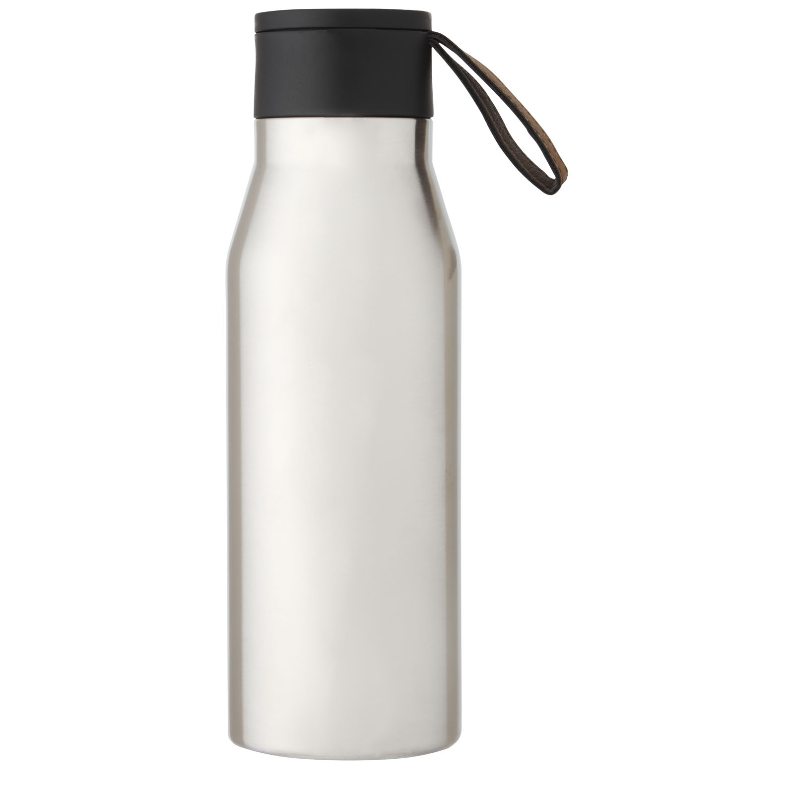 Ljungan 500 ml Kupfer-Vakuum Isolierflasche mit PU Kunststoffband und Deckel silber
