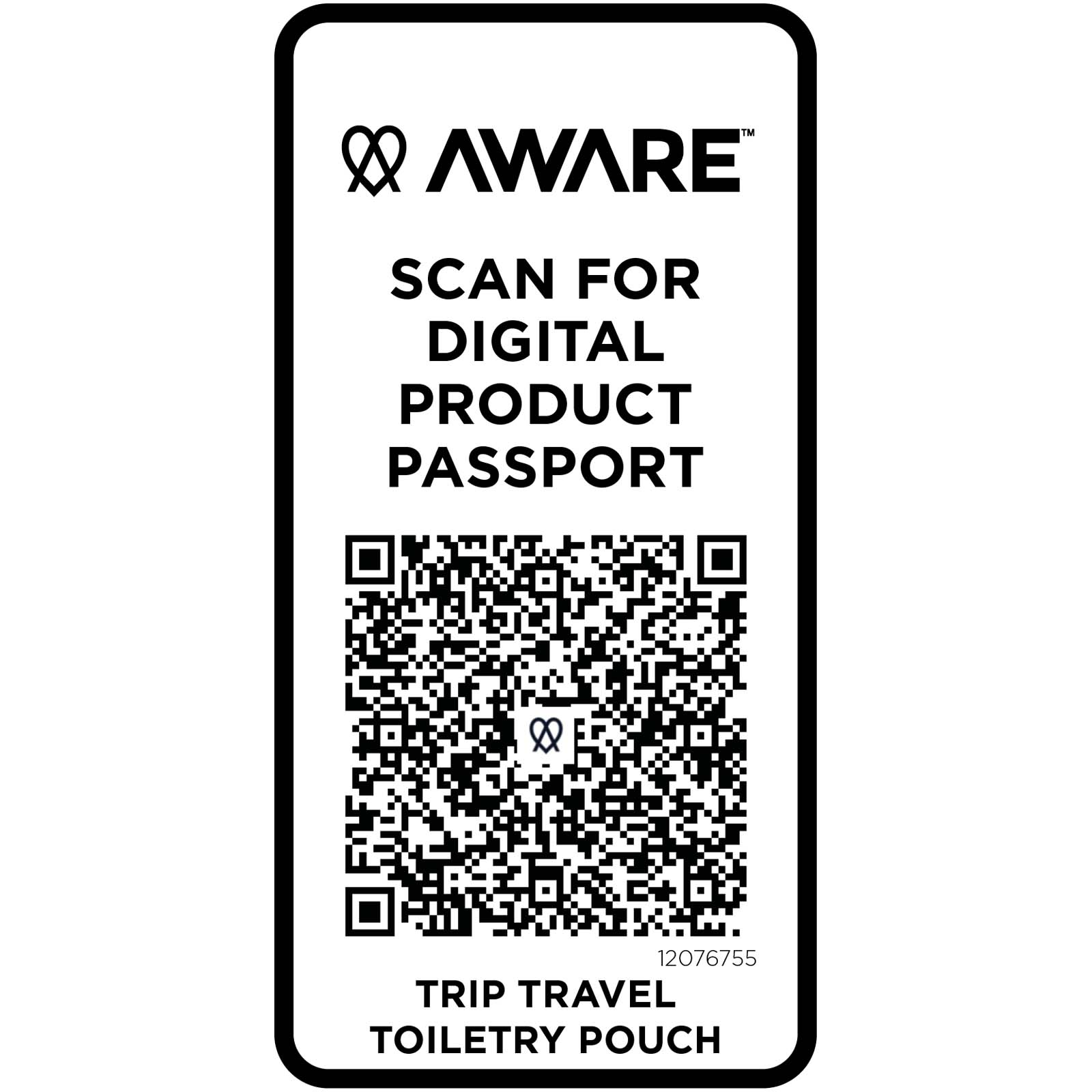 Trip Aware™ Recycelter Reisekulturbeutel 2 L hale blau