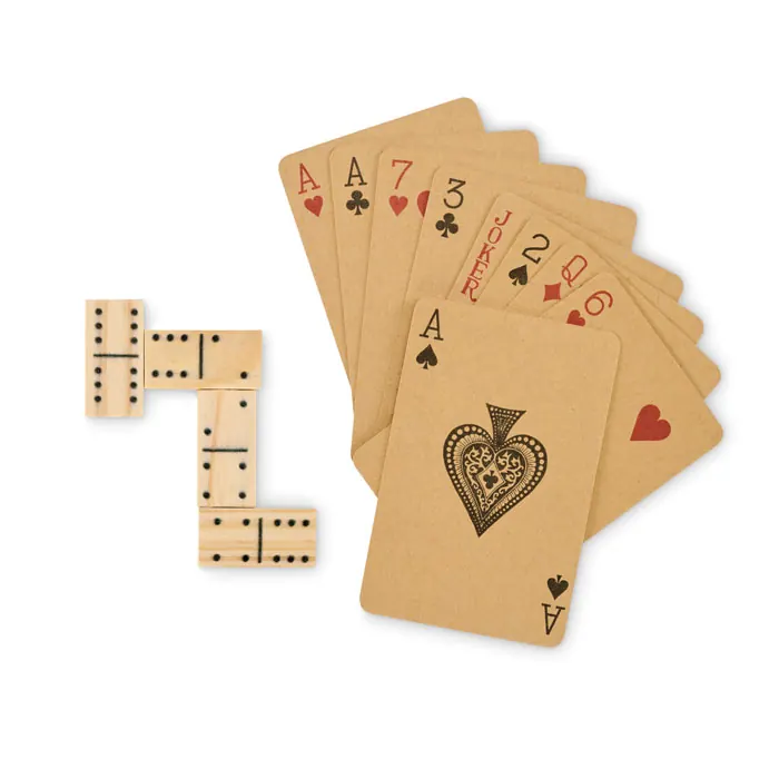 Domino- und Spielkarten-Set