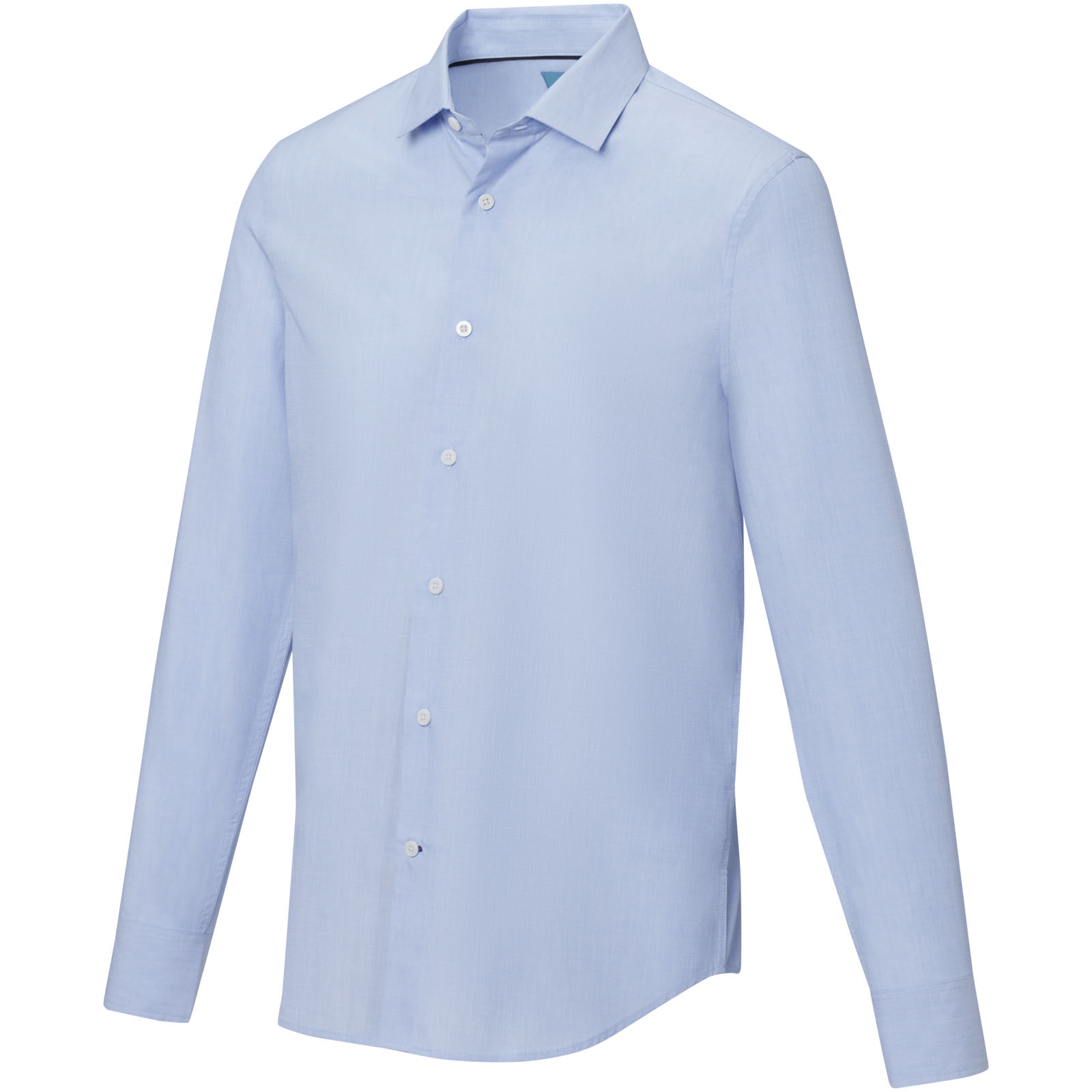 Cuprite Langarm Shirt aus Bio-Baumwolle für Herren hellblau