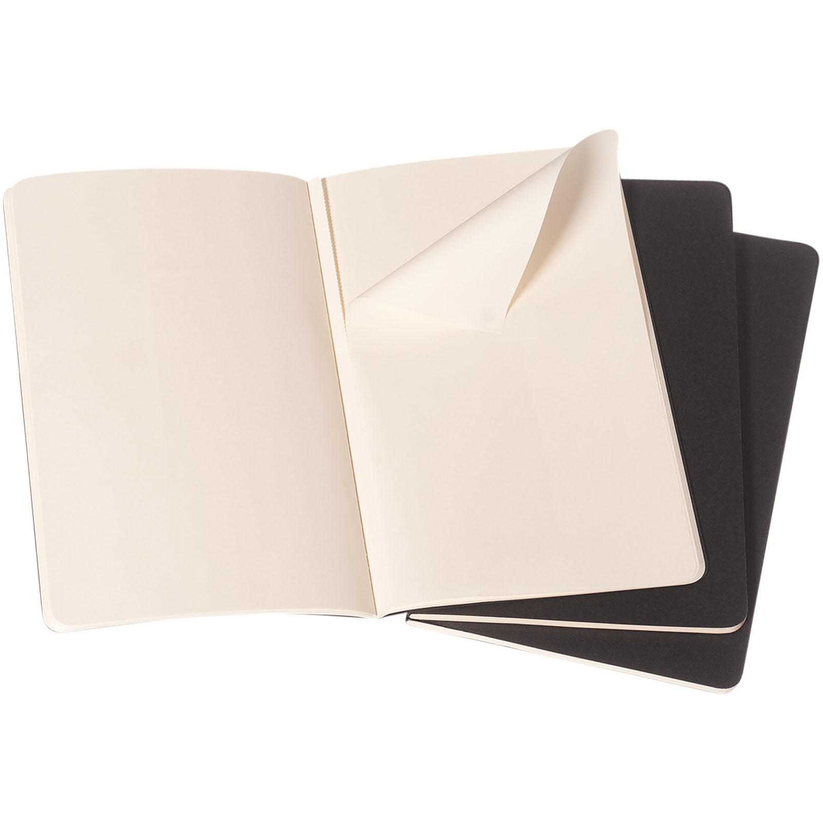 Moleskine Cahier Journal L – blanko schwarz