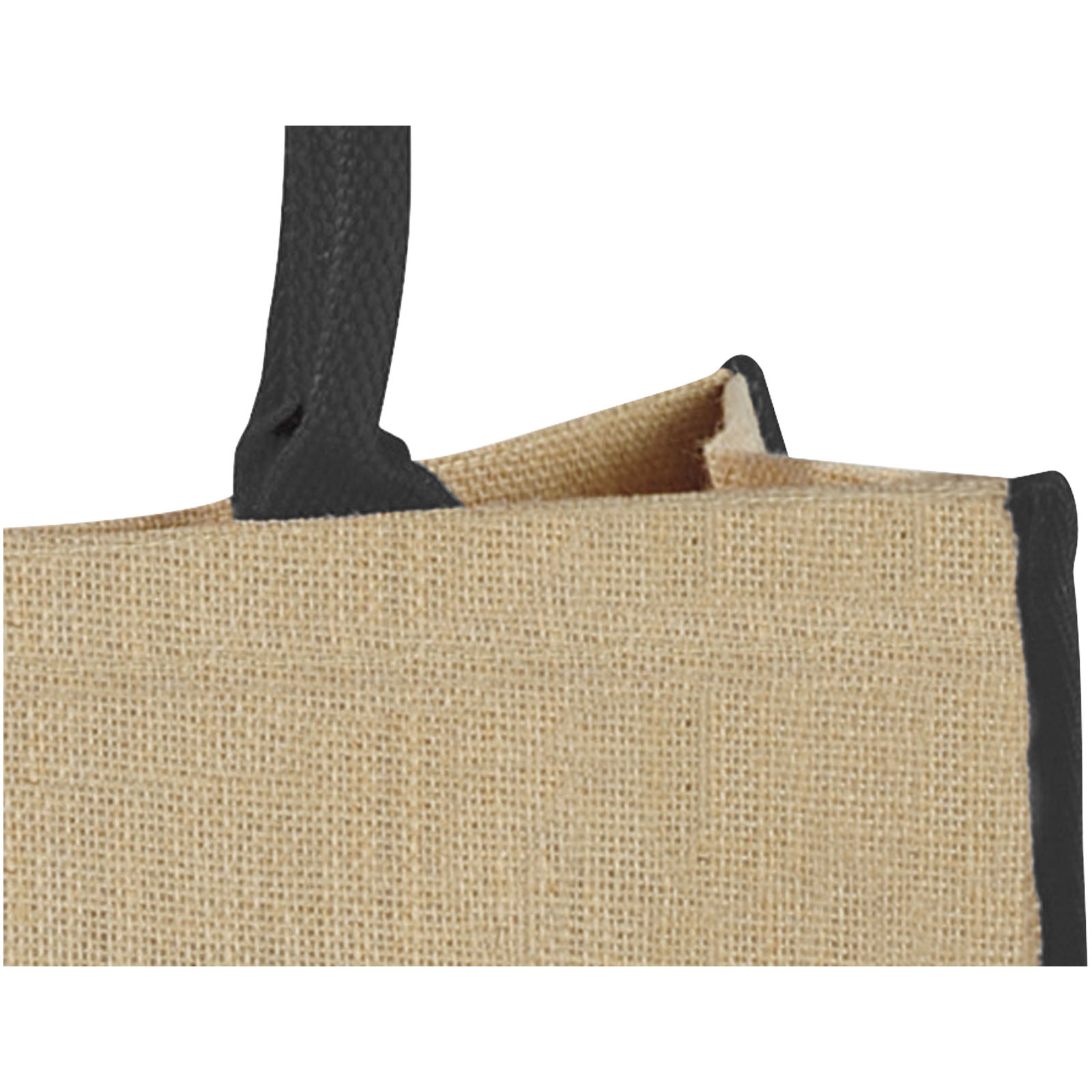 Harry farbige Jute Tragetasche 25L natur, schwarz