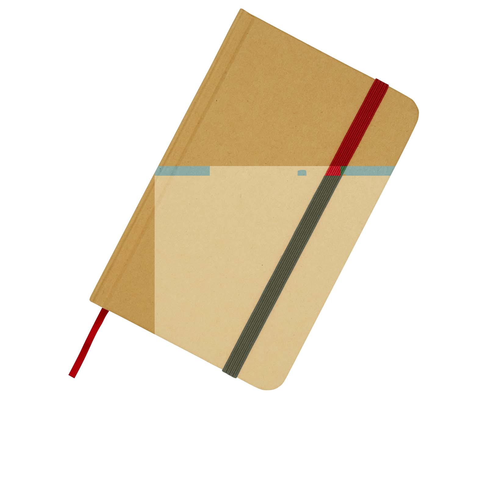 Reed A6 Hardcover Notizbuch, blanko, aus recyceltem Material waldgrün