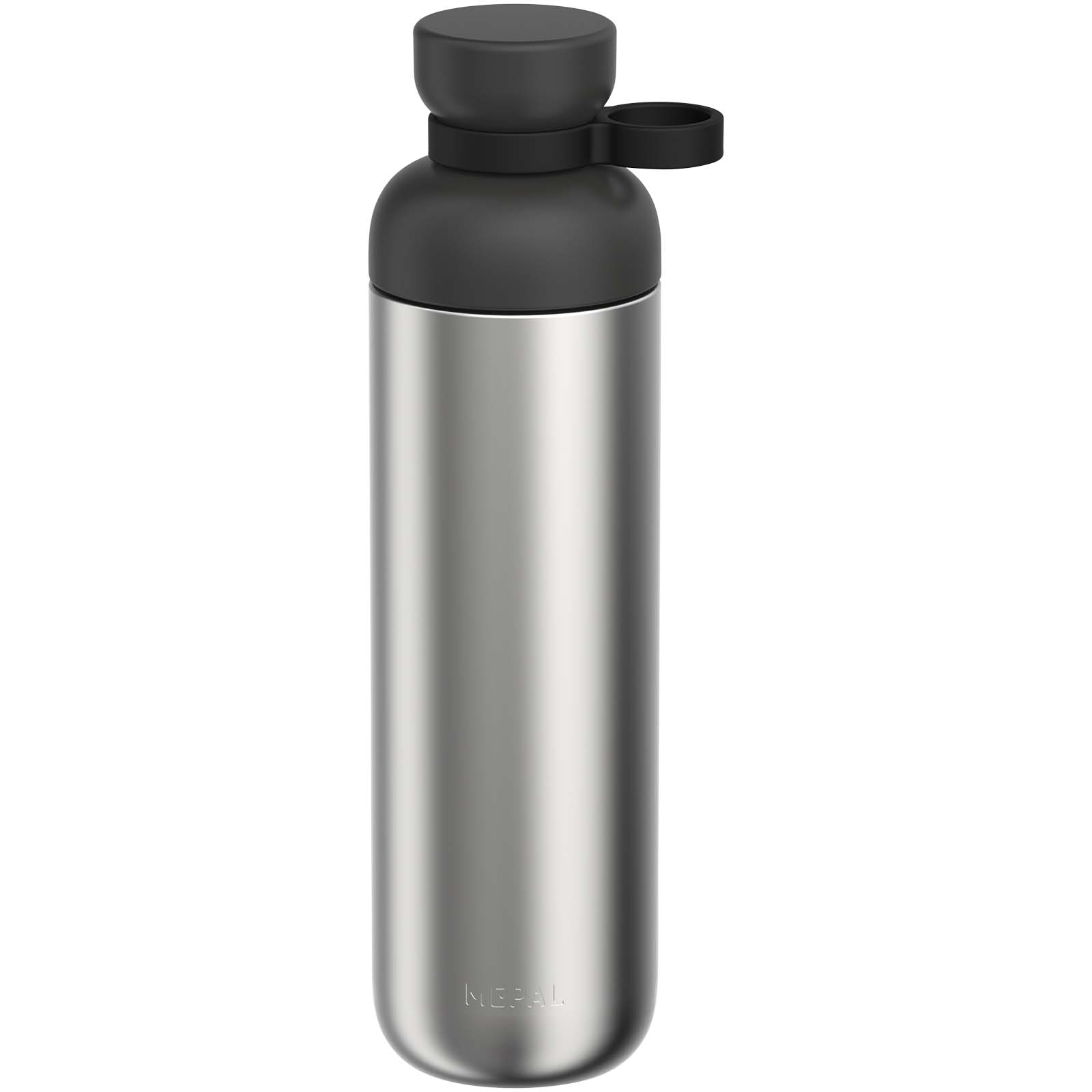 Mepal Vita 900 ml Trinkflasche aus recyceltem Edelstahl (Kohlensäure geeignet) schwarz