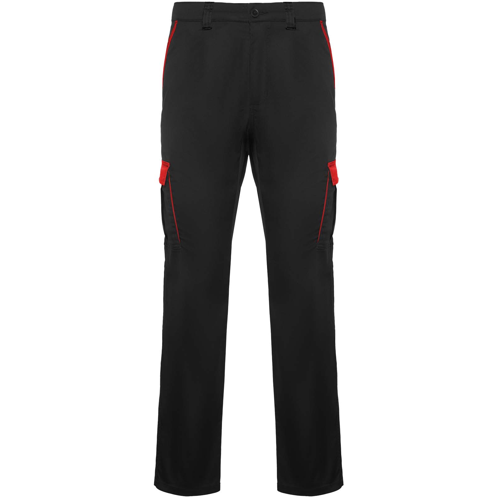 Trooper Arbeitshose, 250 g/m 2 schwarz, rot