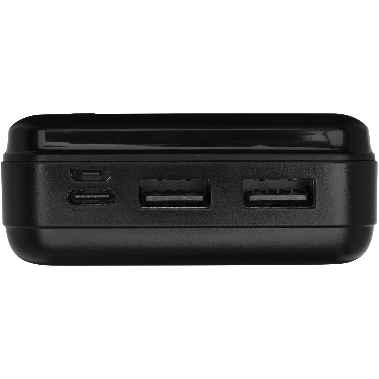 Loop 20.000 mAh Powerbank aus recyceltem Kunststoff schwarz