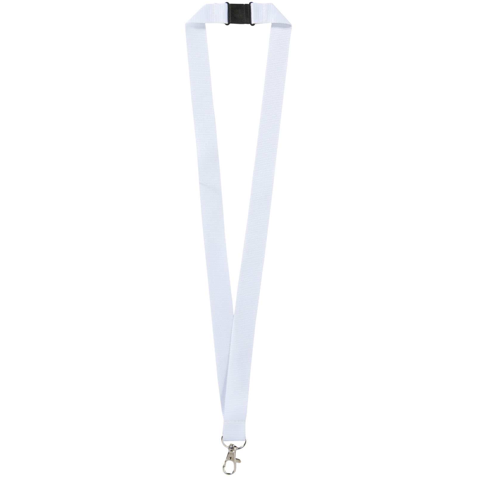 Lago Lanyard mit Sicherheitsverschluss weiss