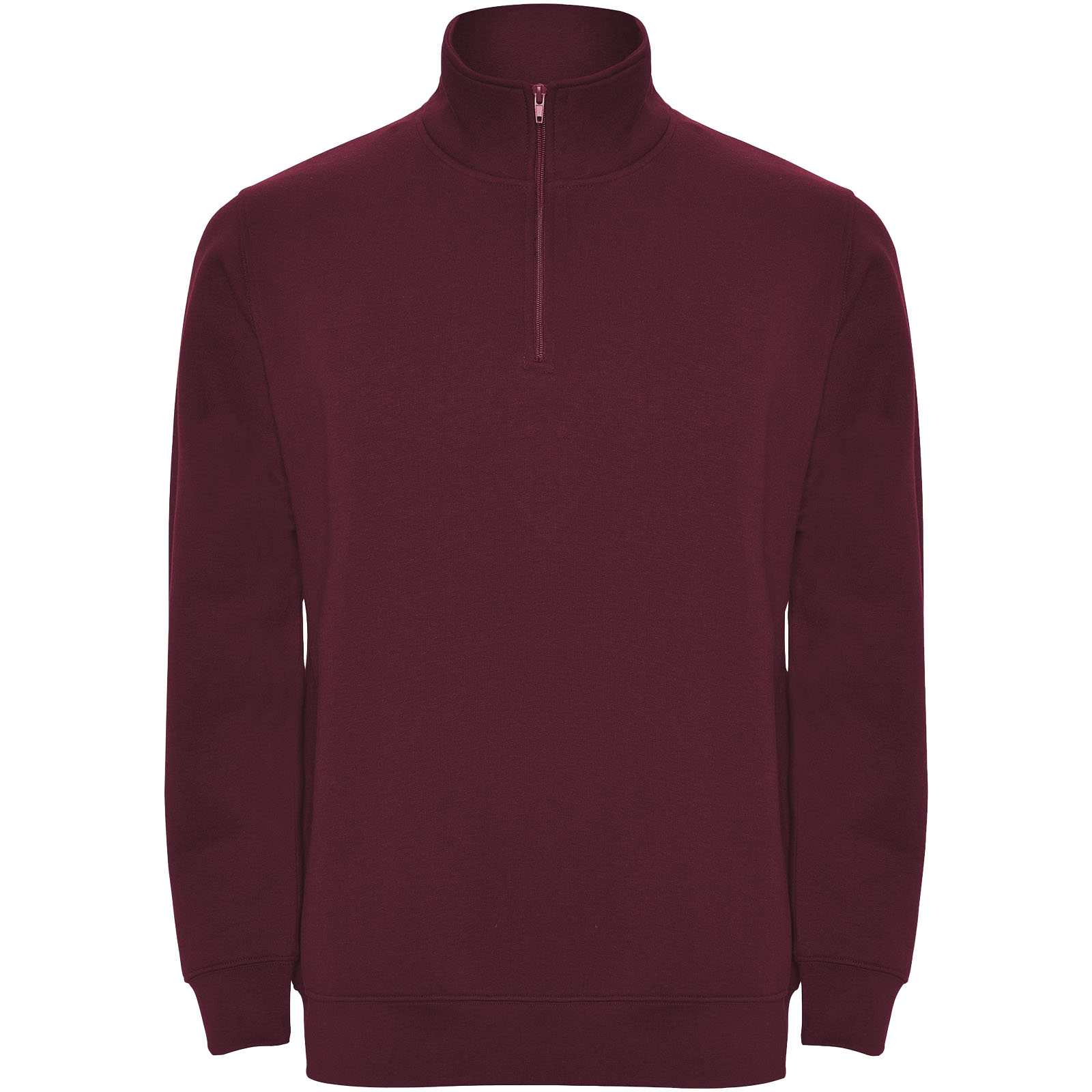 Aneto 280 g/m² Pullover mit Viertelreißverschluss granatrot