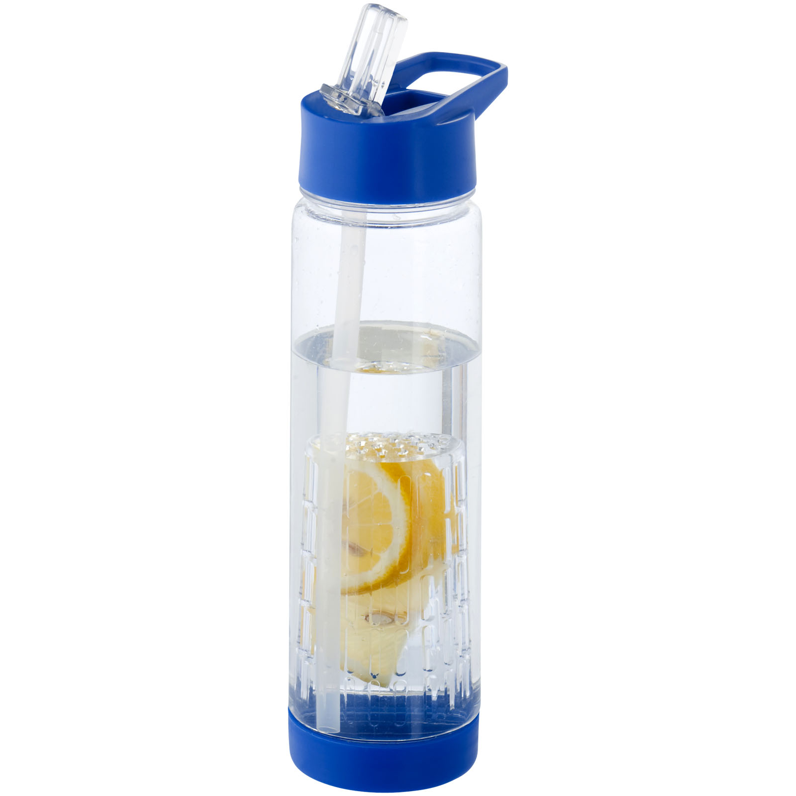 Tutti frutti 740 ml Tritan™ Sportflasche mit Infuser transparent, blau