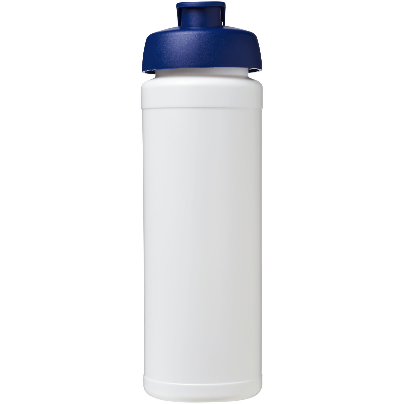 Baseline® Plus grip 750 ml Sportflasche mit Klappdeckel weiss, blau