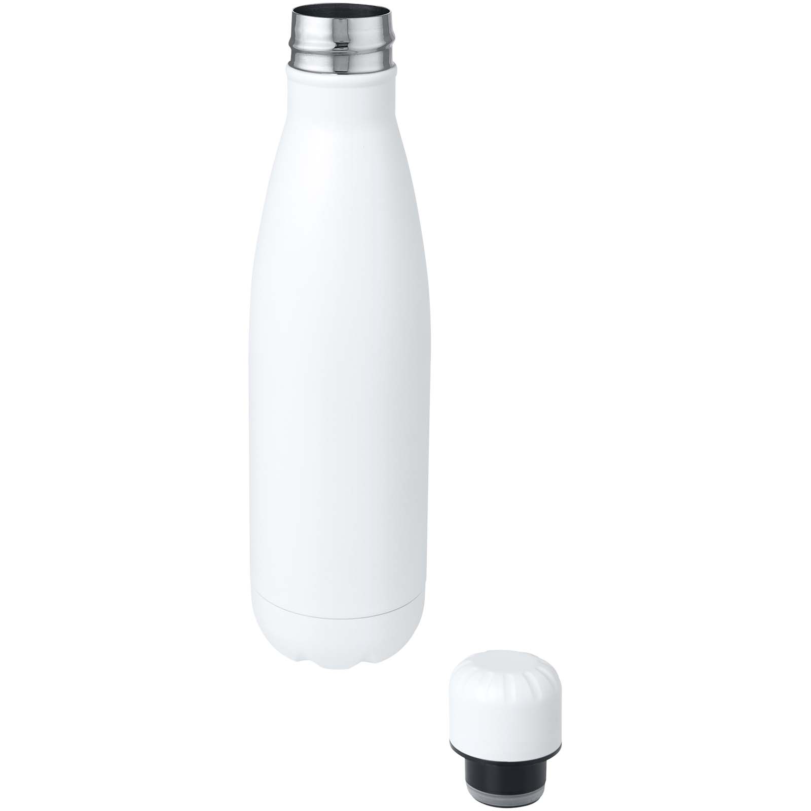 Cove 750 ml RCS-zertifizierte, einwandige Trinkflasche aus recyceltem Edelstahl weiss