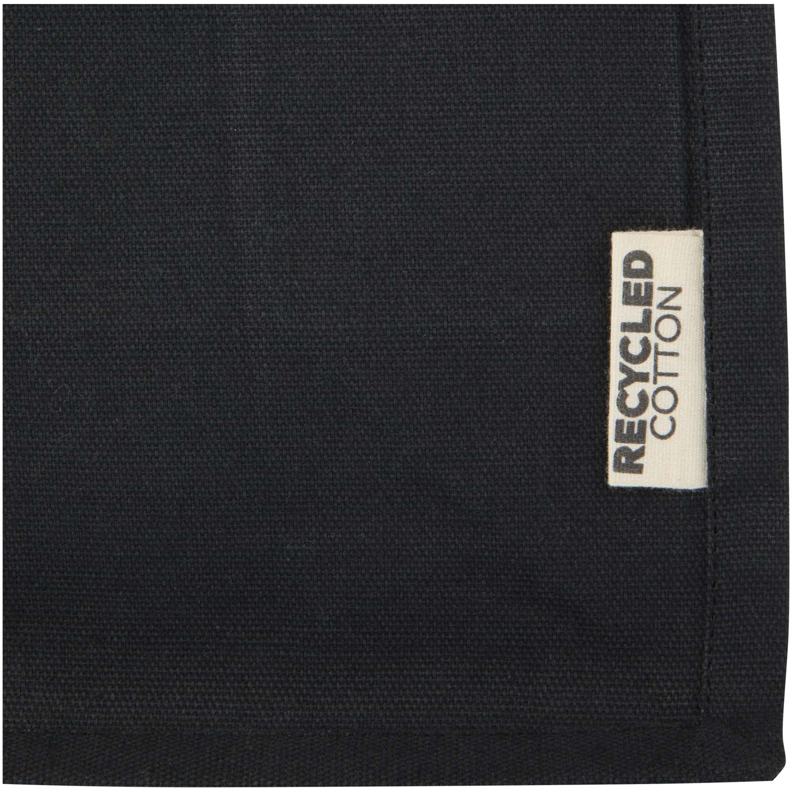 Odessa Mini-Tragetasche mit Bodenfalte aus 220 g/m² GRS Recyclingbaumwolle 9L schwarz