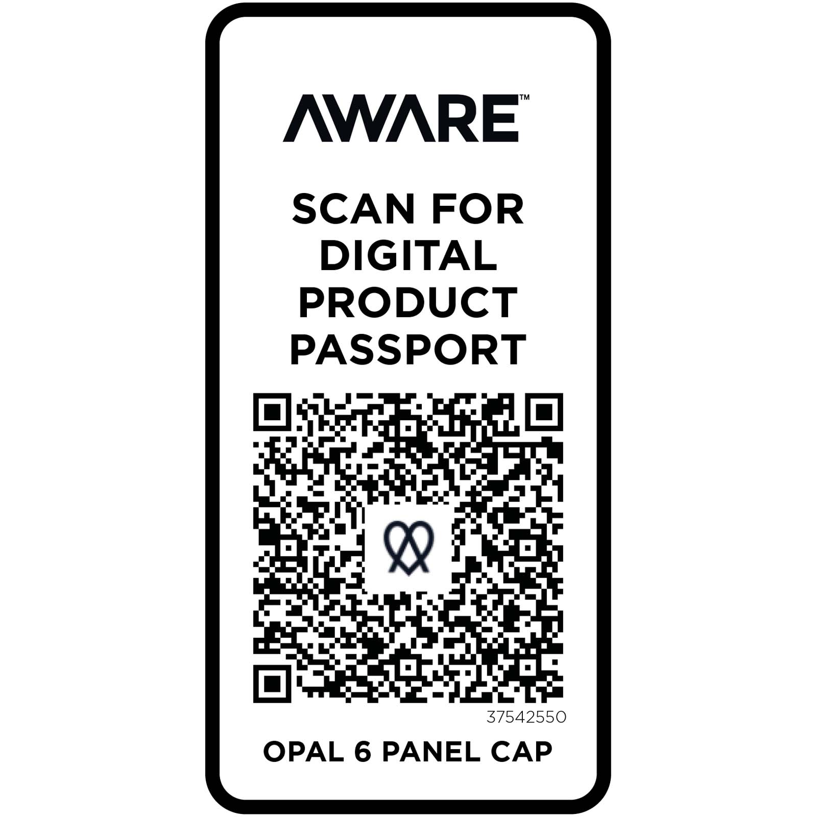 Opal 240 g/m² 6 Segmenten Aware™ recycelte Kappe navy