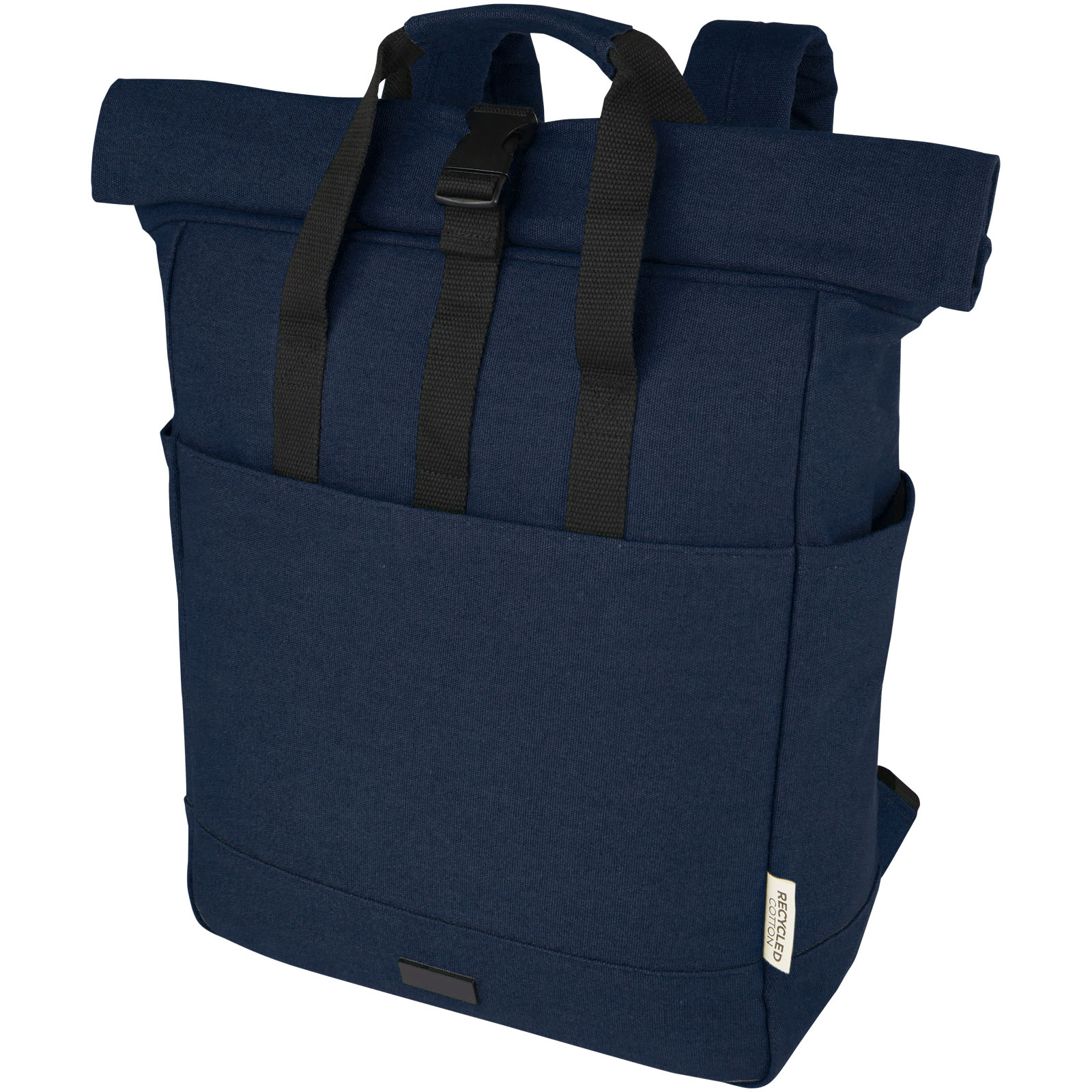 Joey 15" GRS Rolltop Laptoprucksack aus recyceltem Canvas 15 L navy