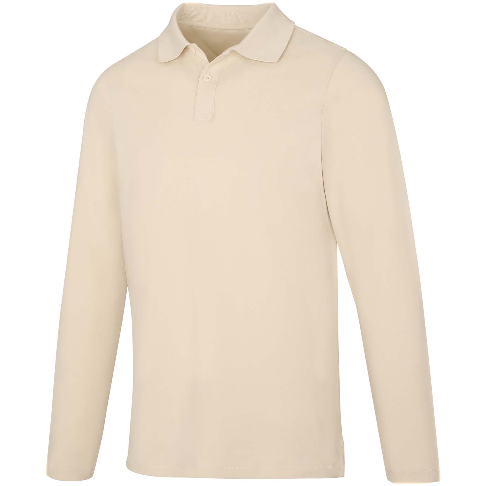 Calgary 180 g/m² Langarm Poloshirt für Herren sandstone
