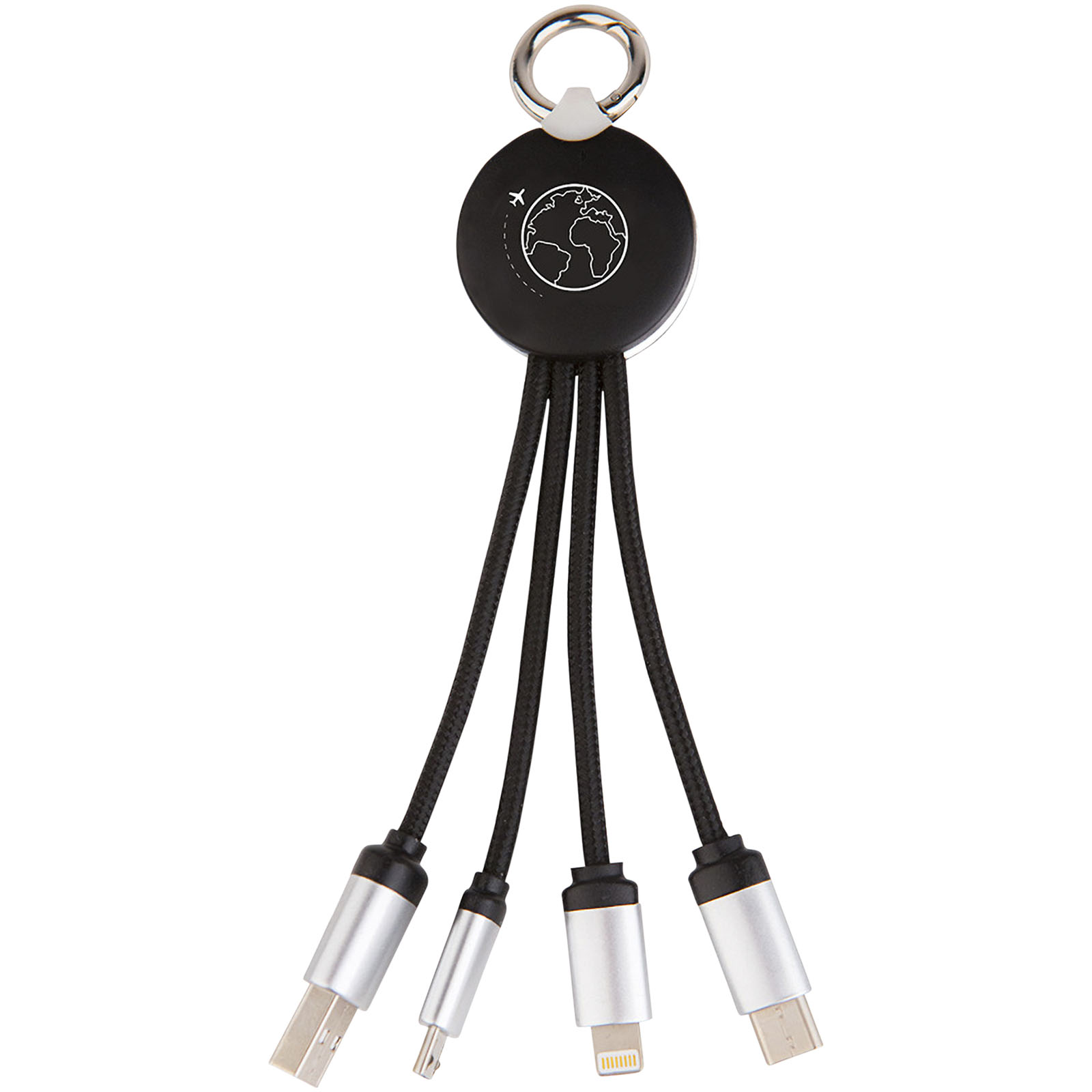 SCX.design C16 Kabel mit Leuchtlogo schwarz, weiss
