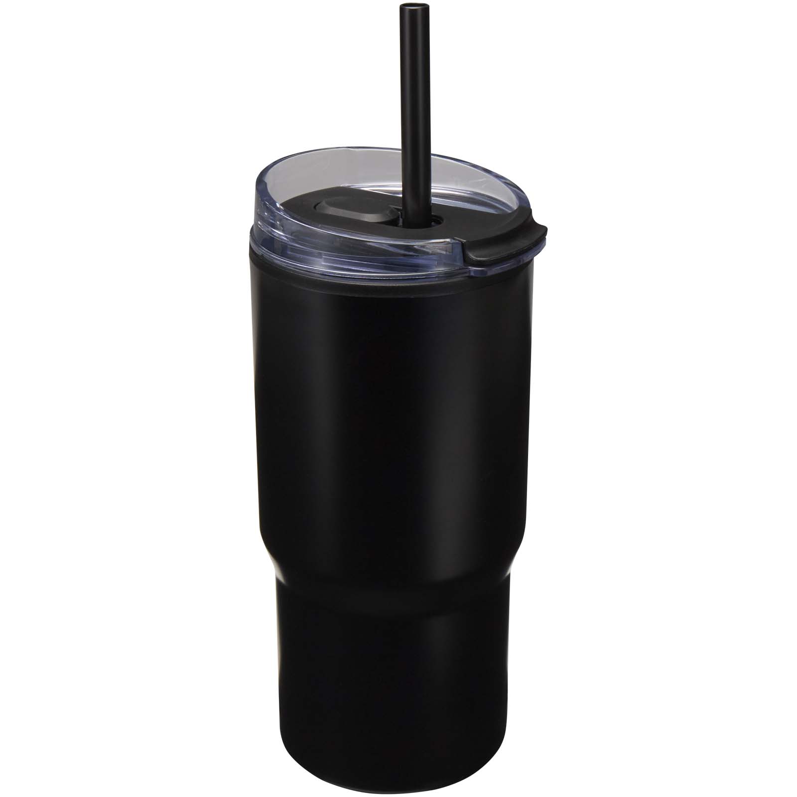 Westin 540 ml RCS Becher aus recyceltem Material, doppelwandig isoliert, mit Trinkhalm schwarz