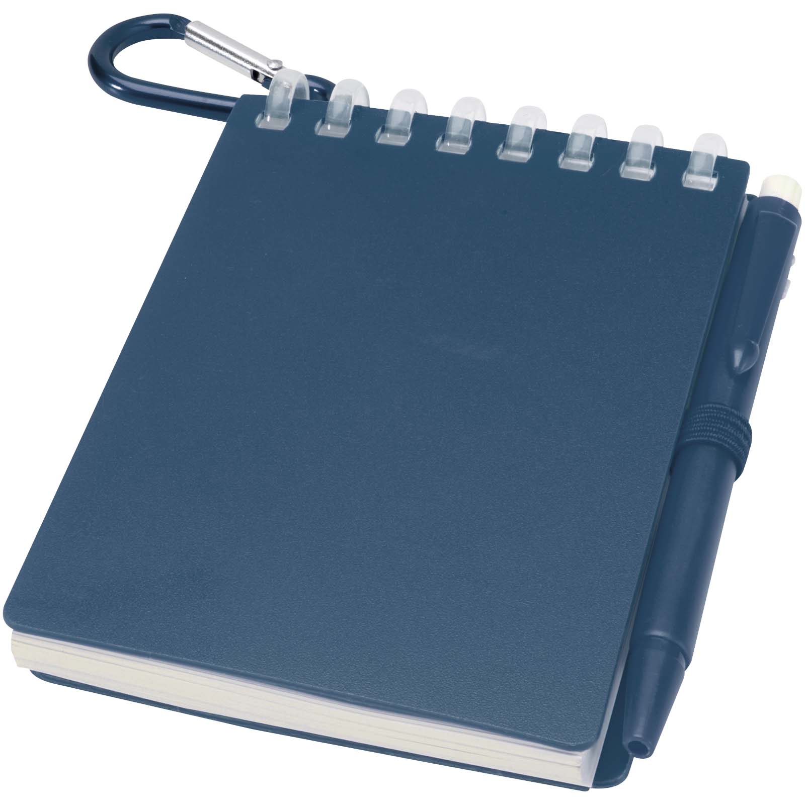 Lig Mini Recyceltes Outdoor-Softcover Notizbuch und Kugelschreiber Set (schwarze Mine) Ozeanblau