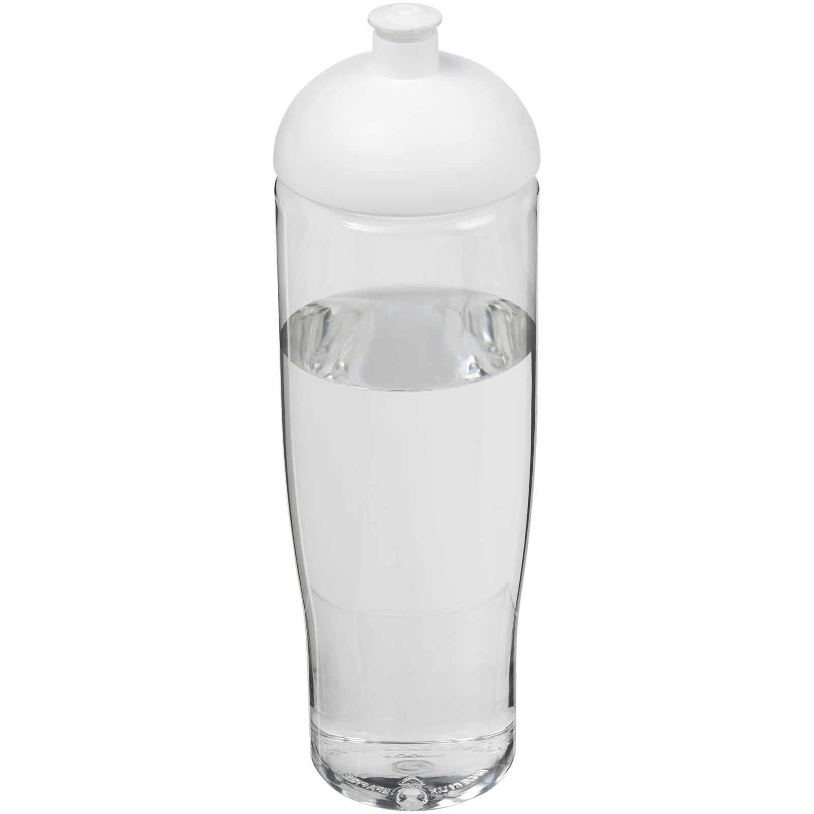 H2O Active® Tempo 700 ml Sportflasche mit Stülpdeckel transparent, weiss