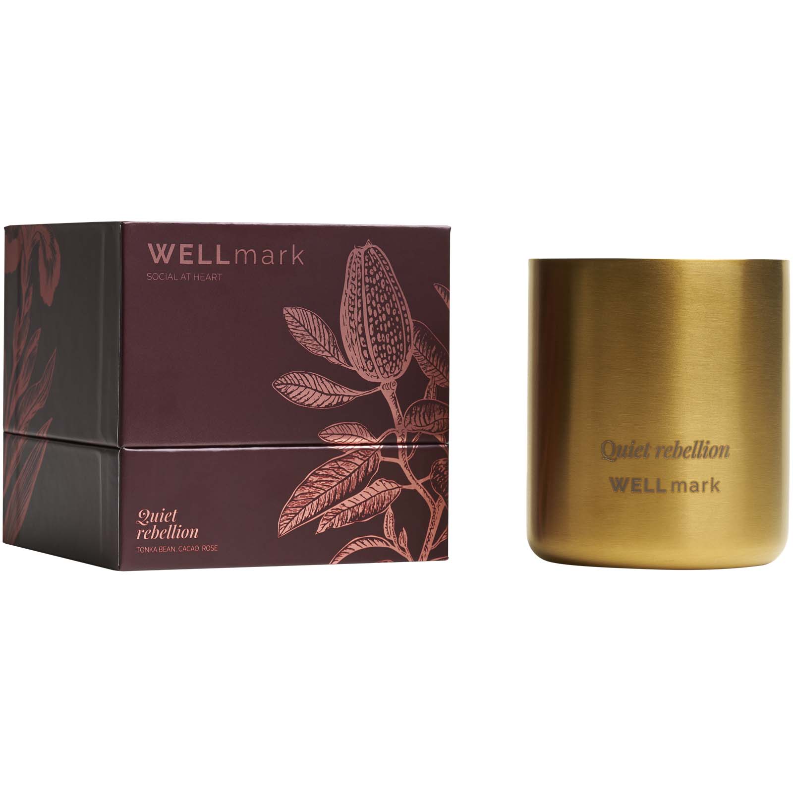 Wellmark Duftkerze gold
