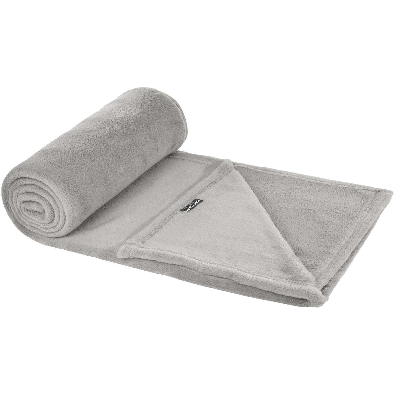 Lily GRS zertifizierte, RPET Decke aus Coral Fleece grau