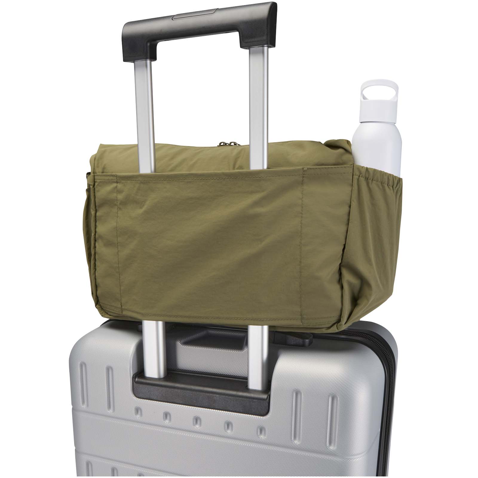 Calli 13" GRS Laptop Umhängetasche aus recyceltem Nylon waldgrün