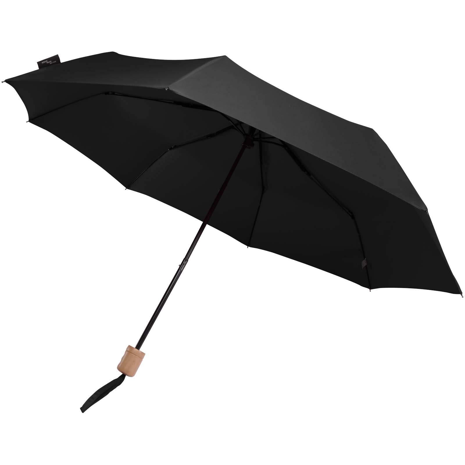 Dane 21" RPET Kompaktregenschirm schwarz