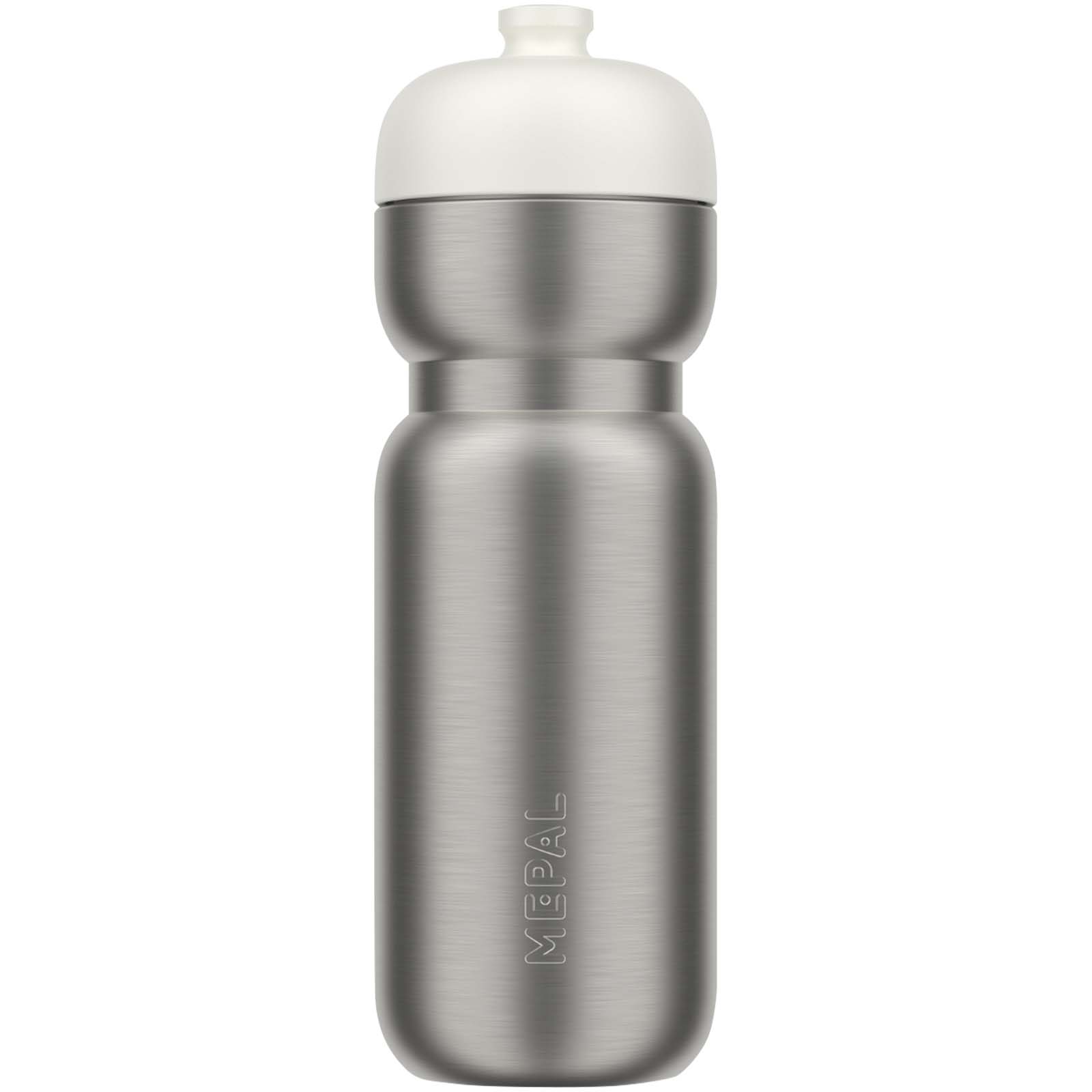 Mepal Pull 800 ml Edelstahl Sportflasche weiss