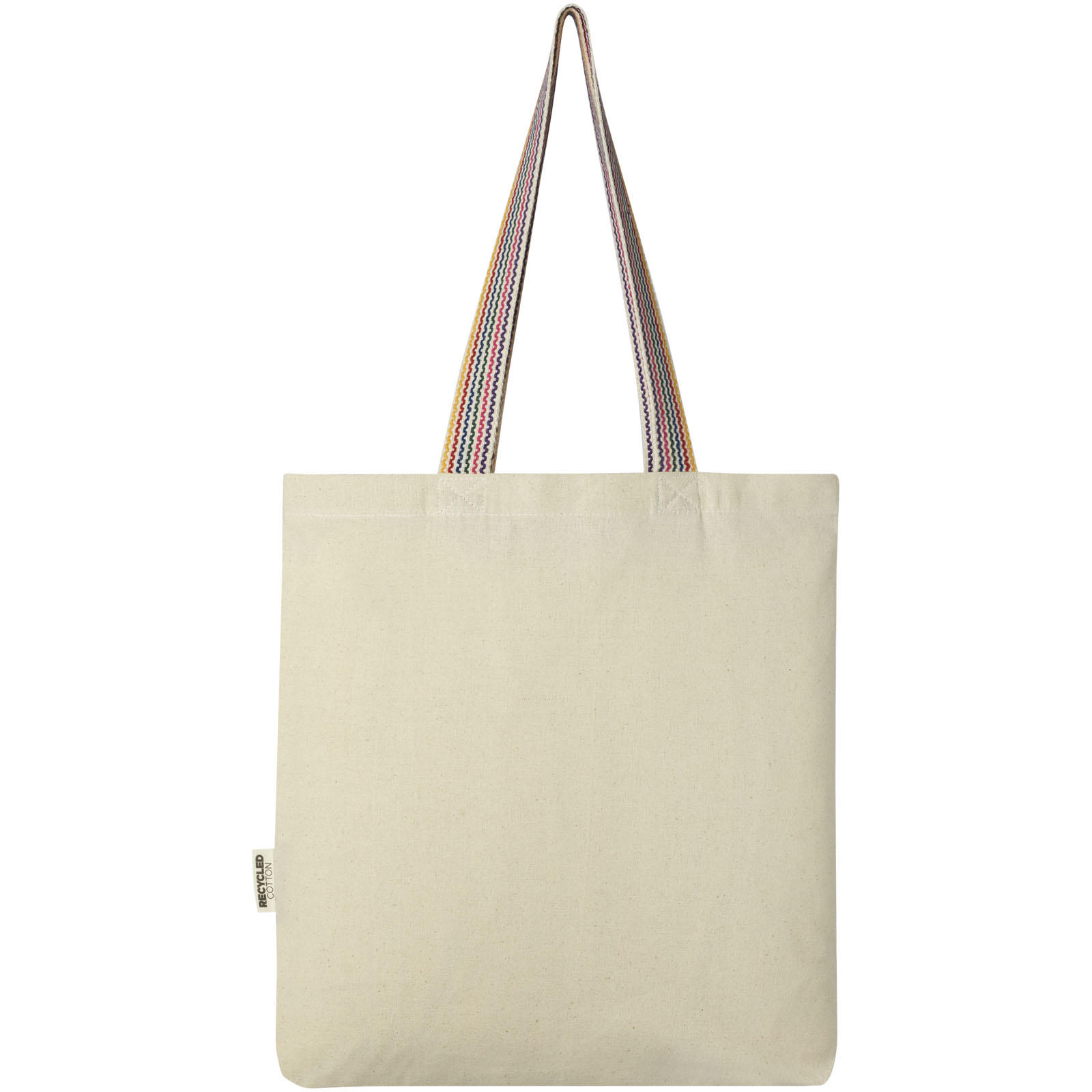 Rainbow 180 g/m² recycelte Tragetasche 5L natur