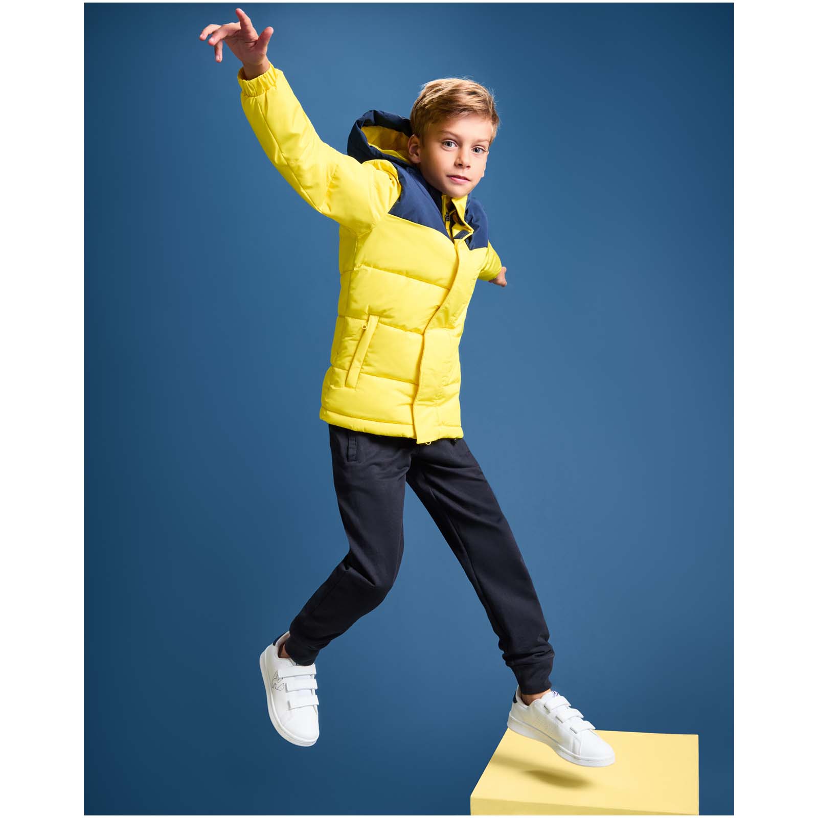 Tallin Steppjacke für Kinder ebenholz, schwarz