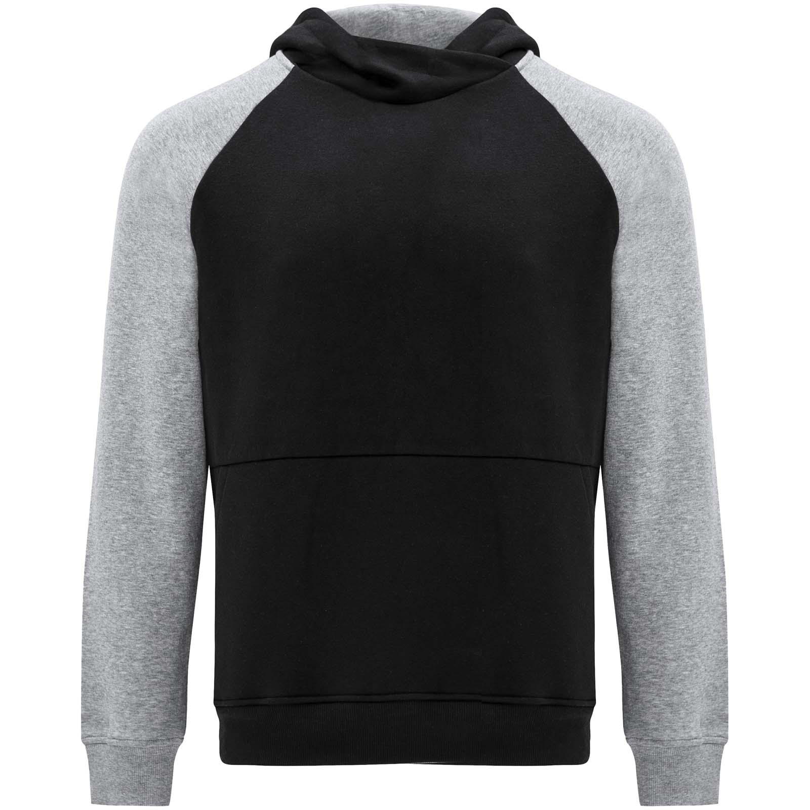 Badet 280 g/m² zweifarbiger Kapuzenpullover für Kinder schwarz, heather grau