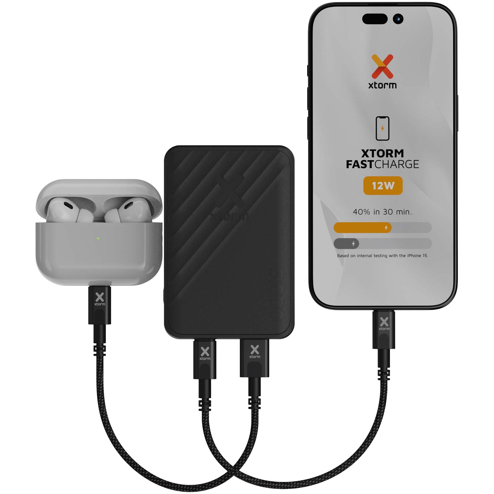 Xtorm XG205 Go2 12 W 5000 mAh Schnelllade-Powerbank schwarz