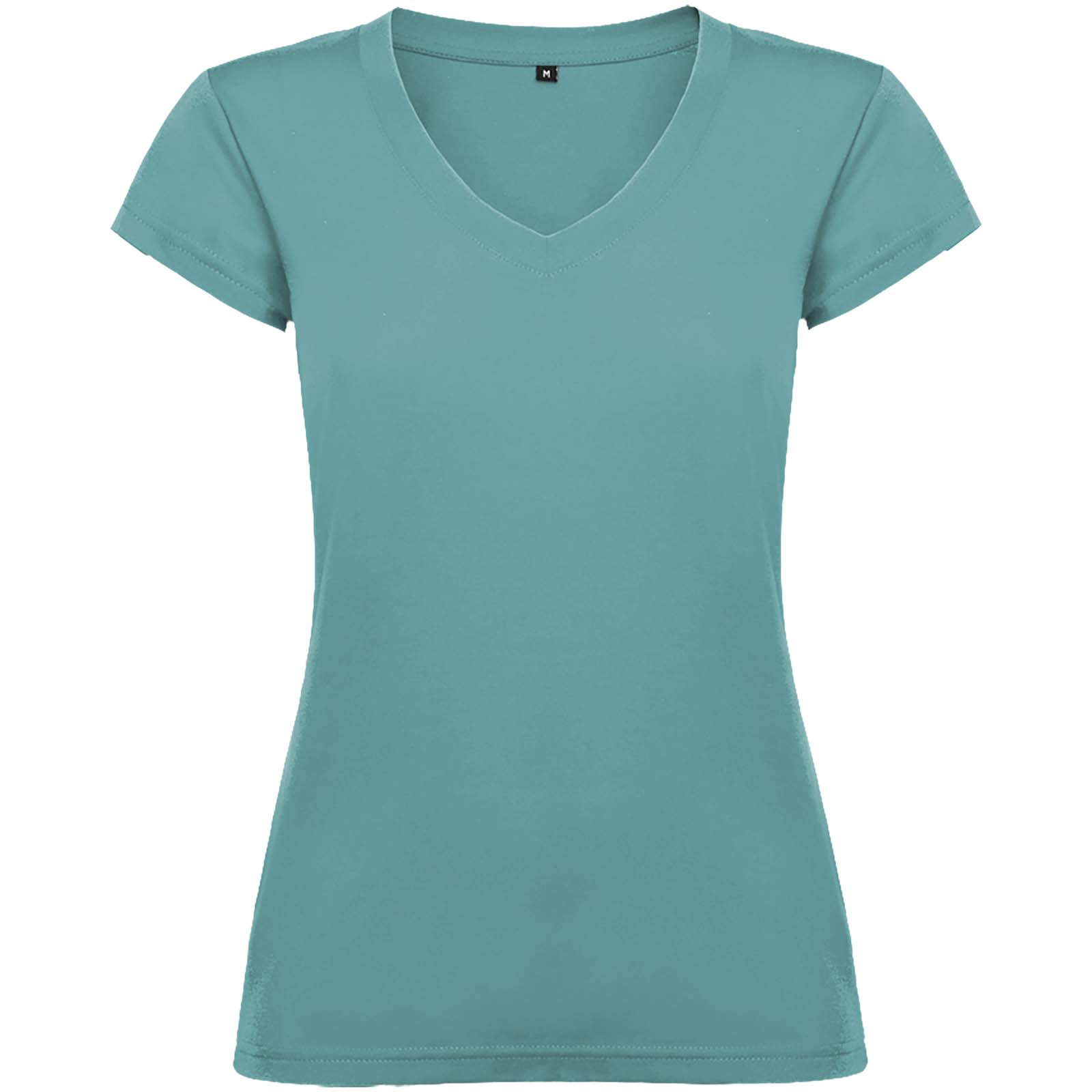 Victoria 155 g/m² T-Shirt mit V-Ausschnitt für Damen dusty blau
