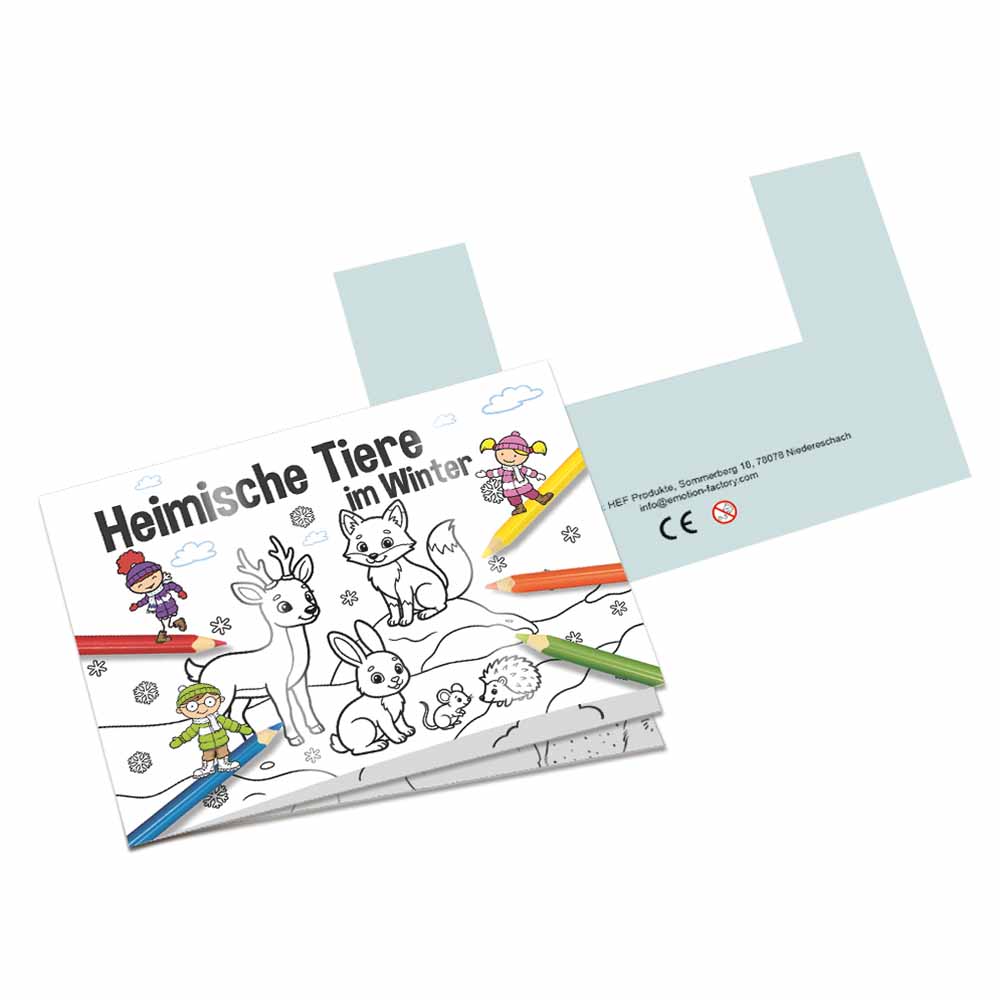 Malbuch Mini A7 - Heimische Tiere