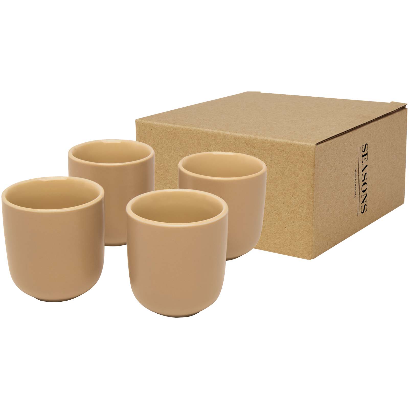 Male Espressotassen 4-teilig 90 ml oatmeal