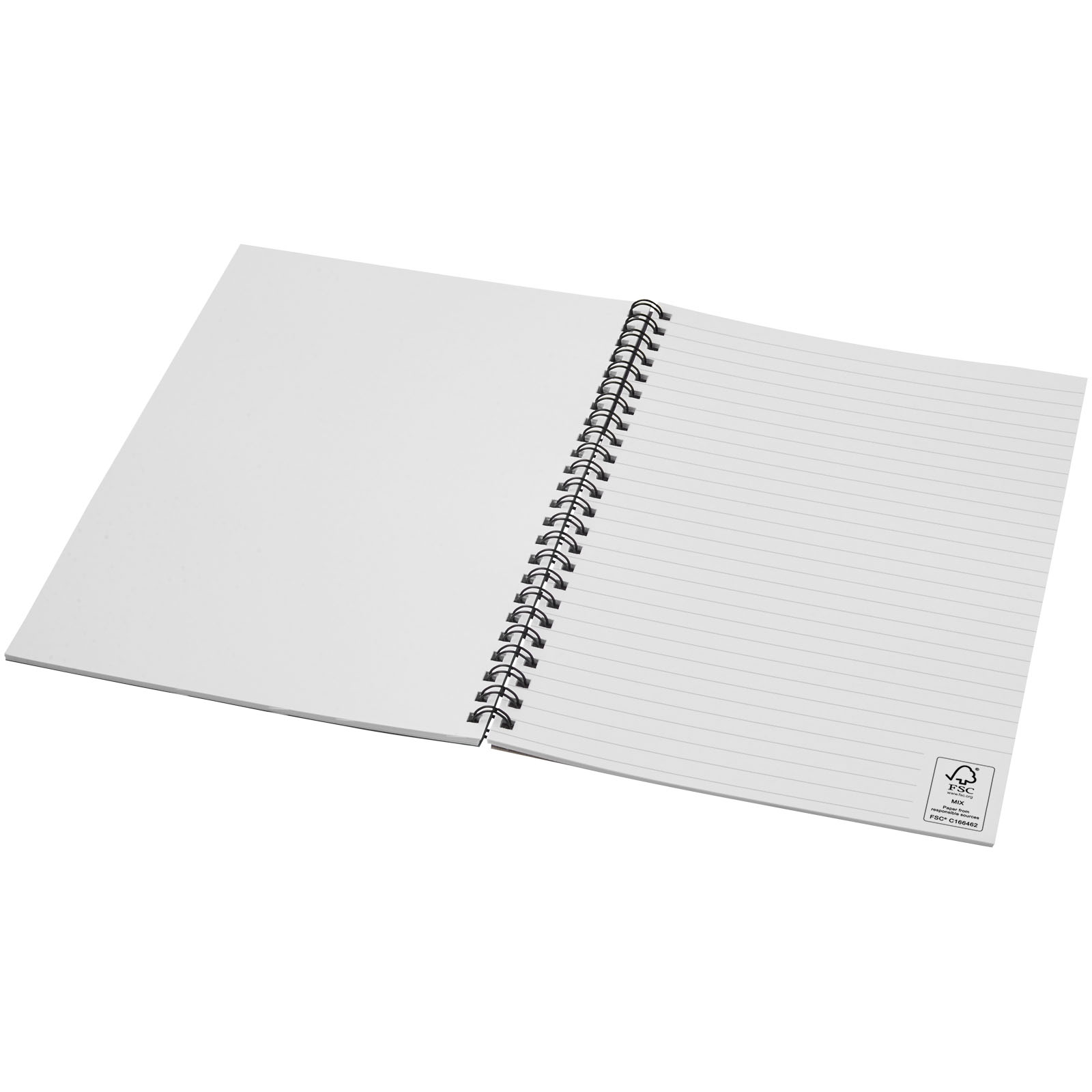 Desk-Mate® A5 recyceltes farbiges Notizbuch mit Spiralbindung heather grün
