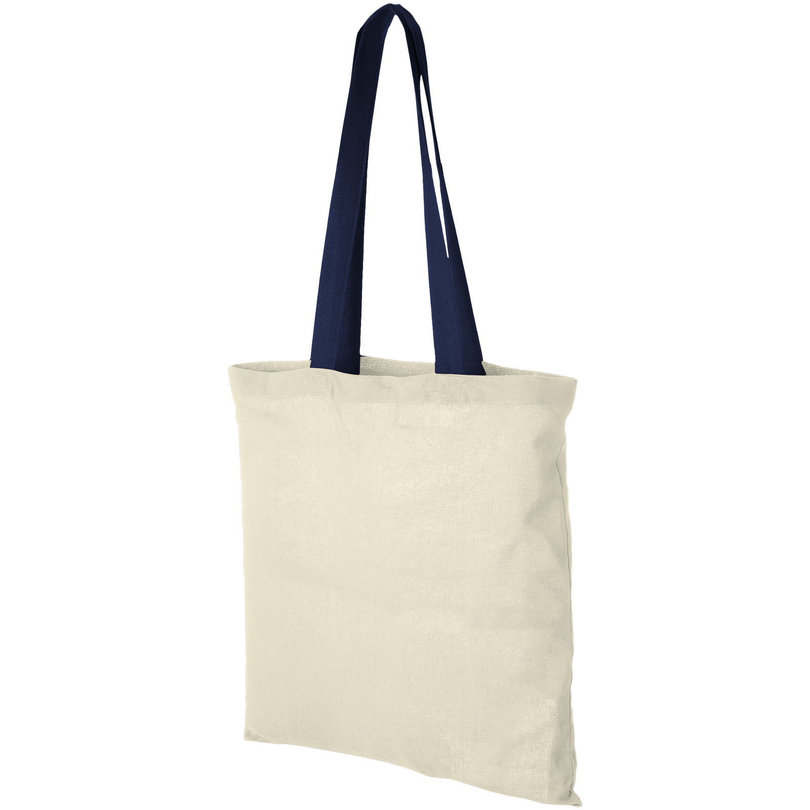 Nevada 100 g/m² Baumwoll Tragetasche 7L natural, navy